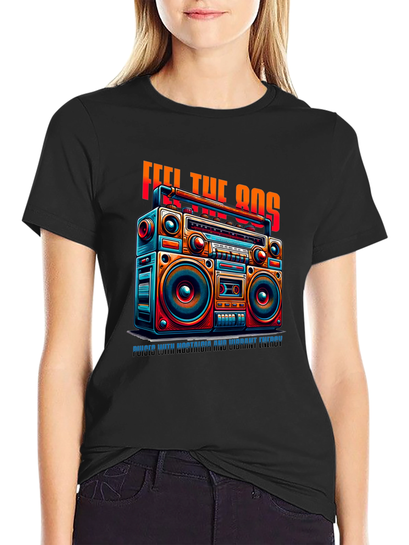 Retro 80s Boombox T-Shirt