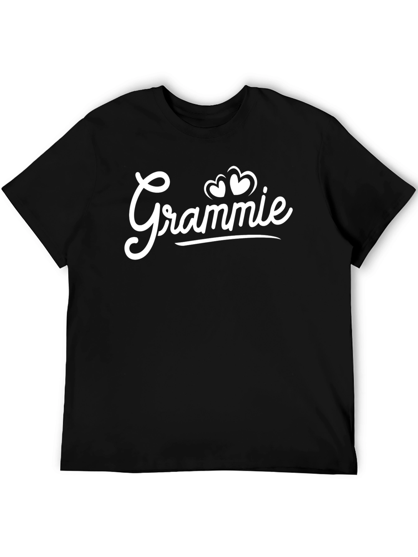 Grammie Hearts Graphic Black T-Shirt