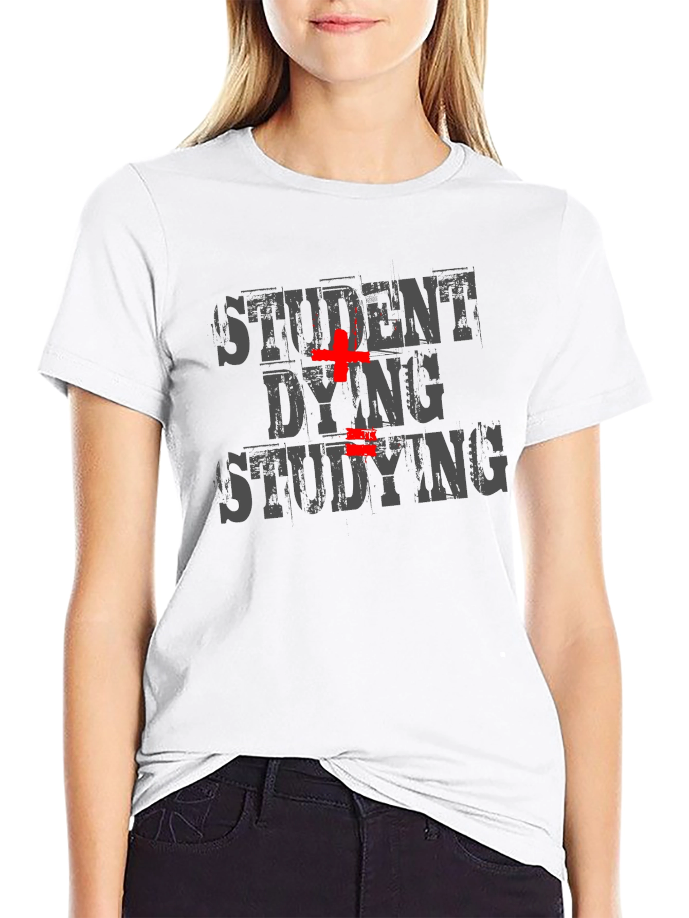 Student Dying Studying Graphic Tee