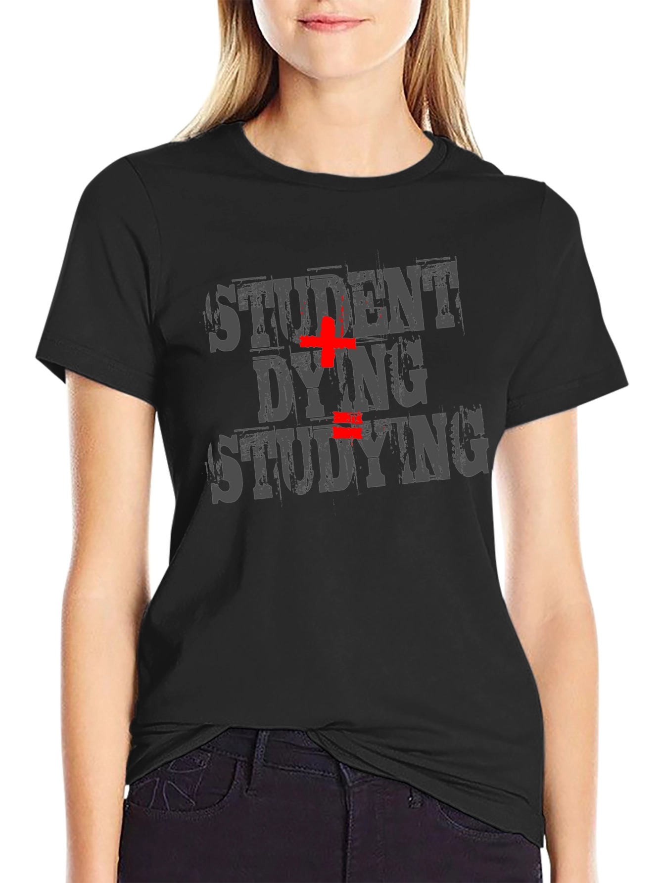 Student Dying Studying Graphic Tee