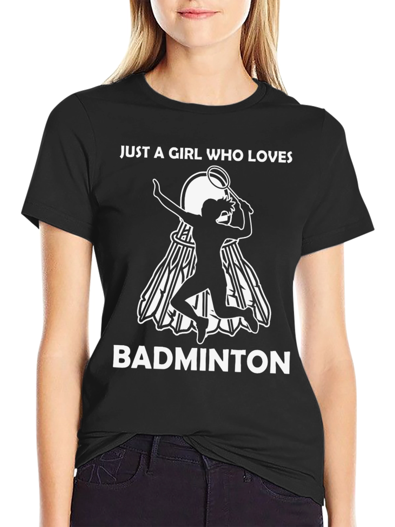Badminton Girl T-Shirt - Love for Badminton