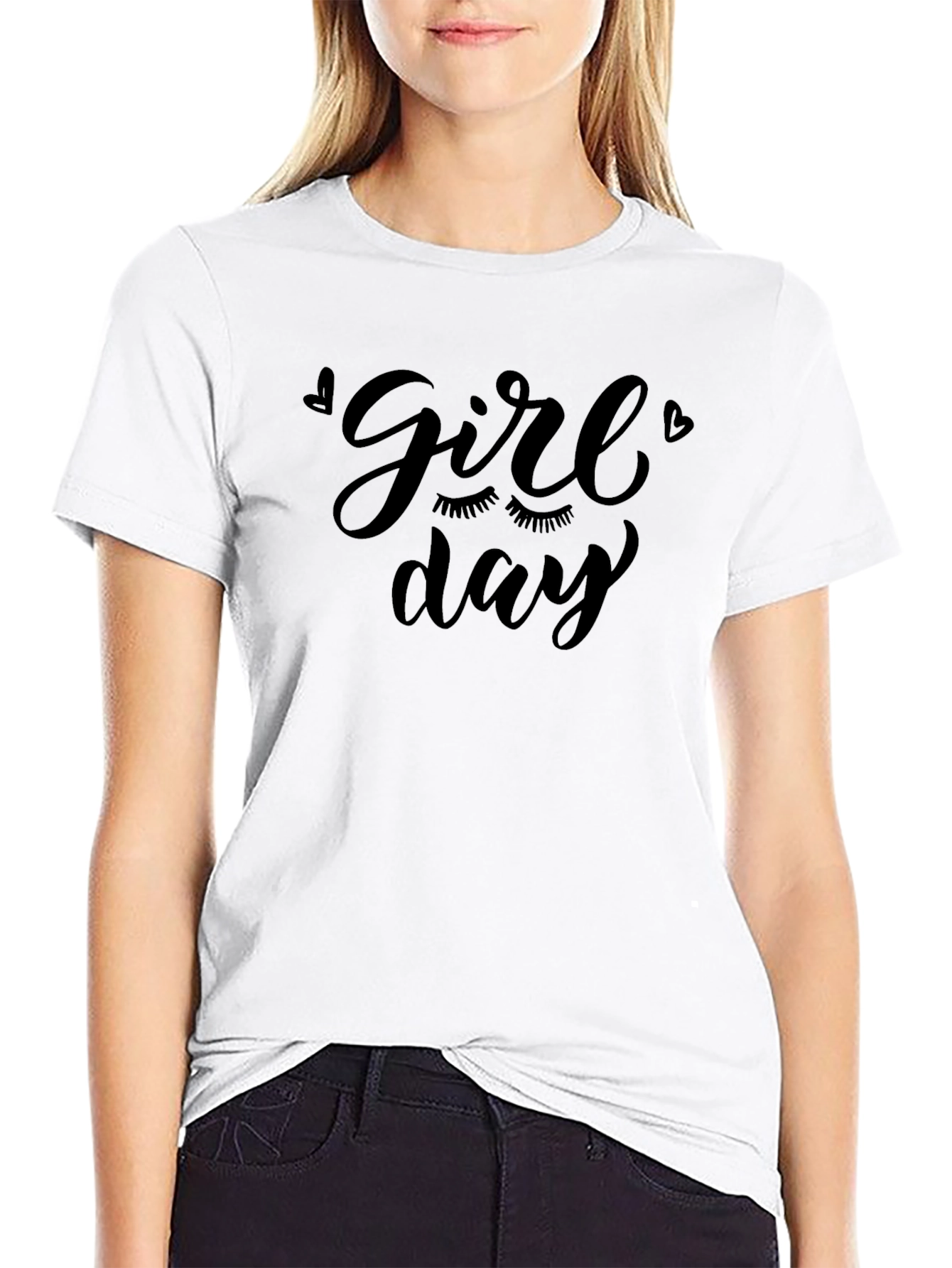 Girl Day Graphic Tee - Trendy Casual Top
