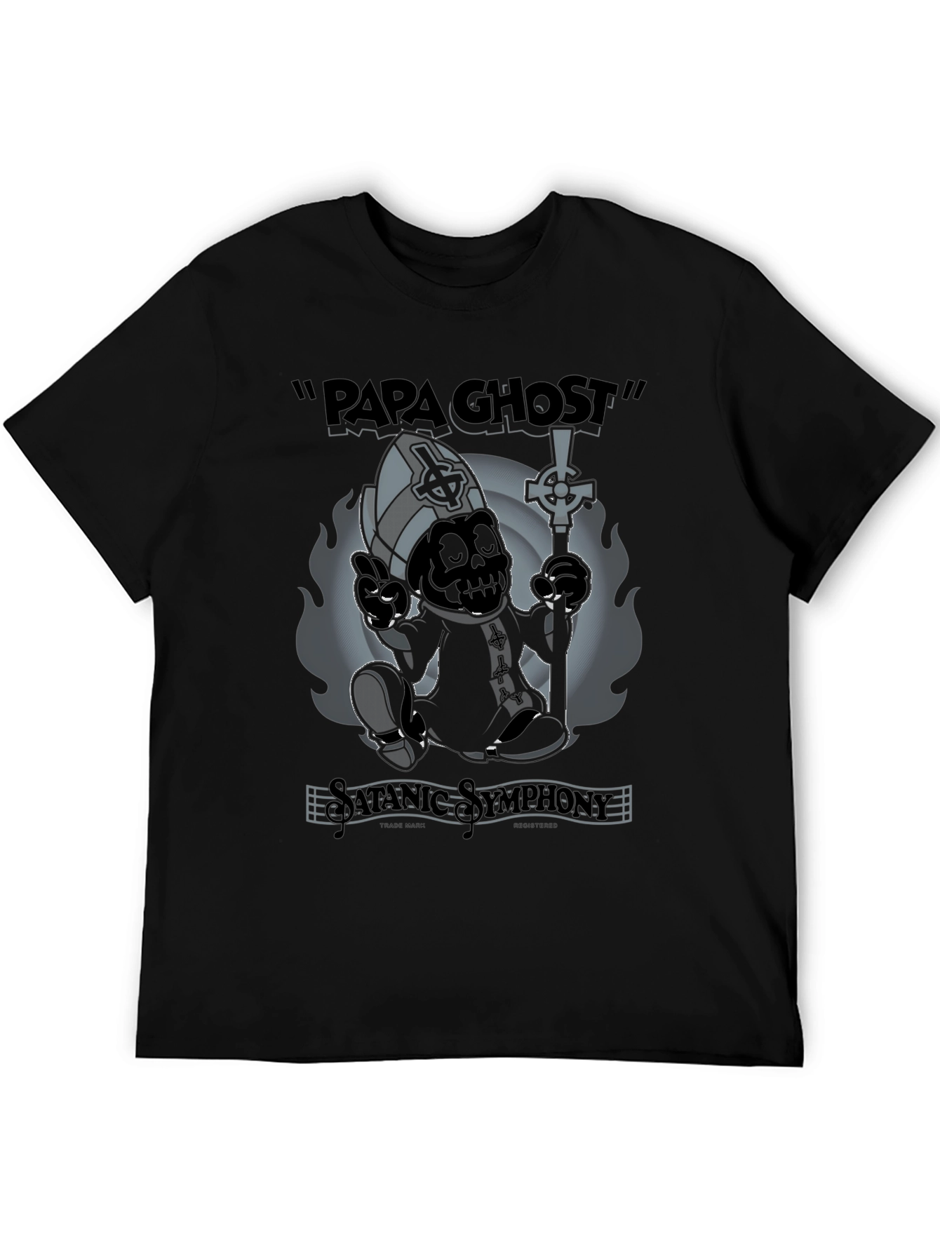 Papa Ghost T-Shirt - Satanic Symphony