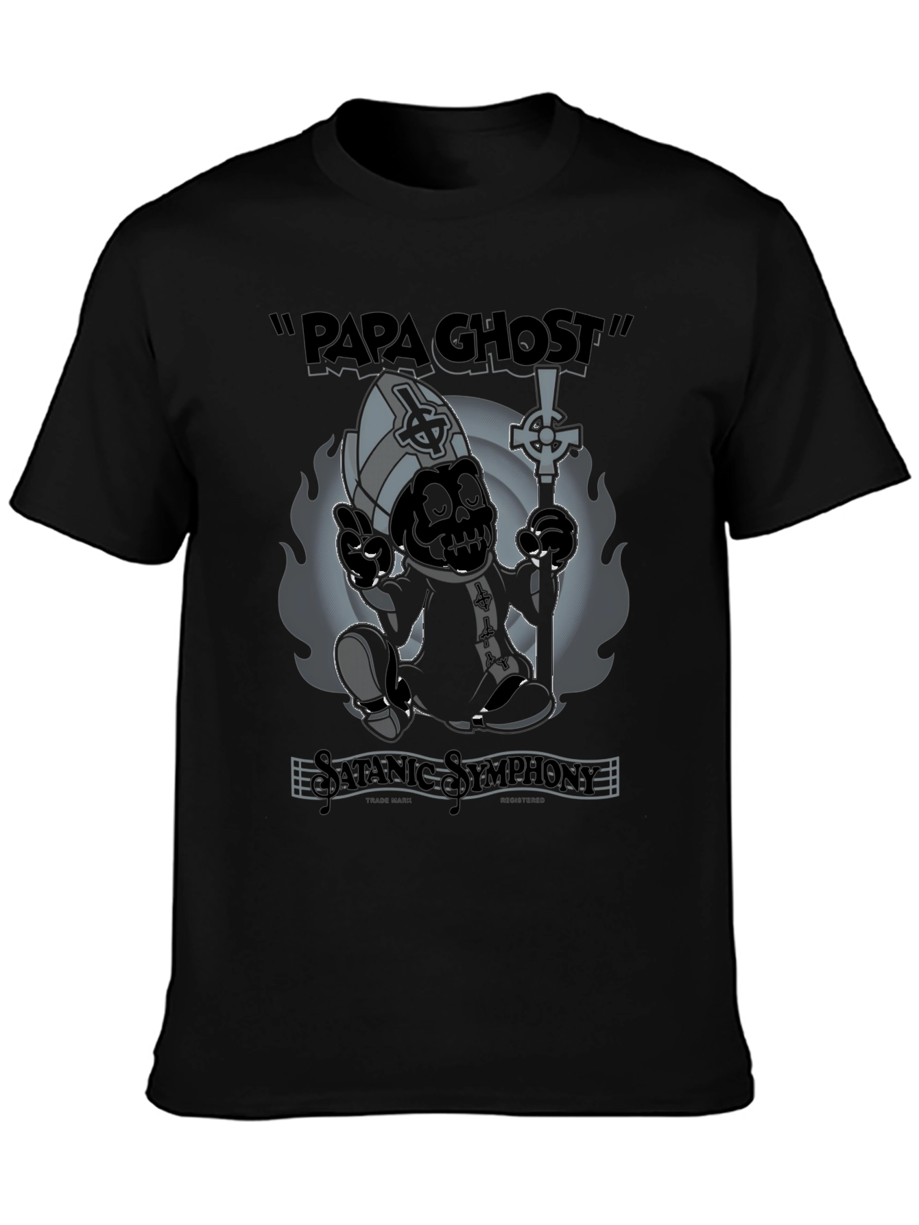 Papa Ghost T-Shirt - Satanic Symphony
