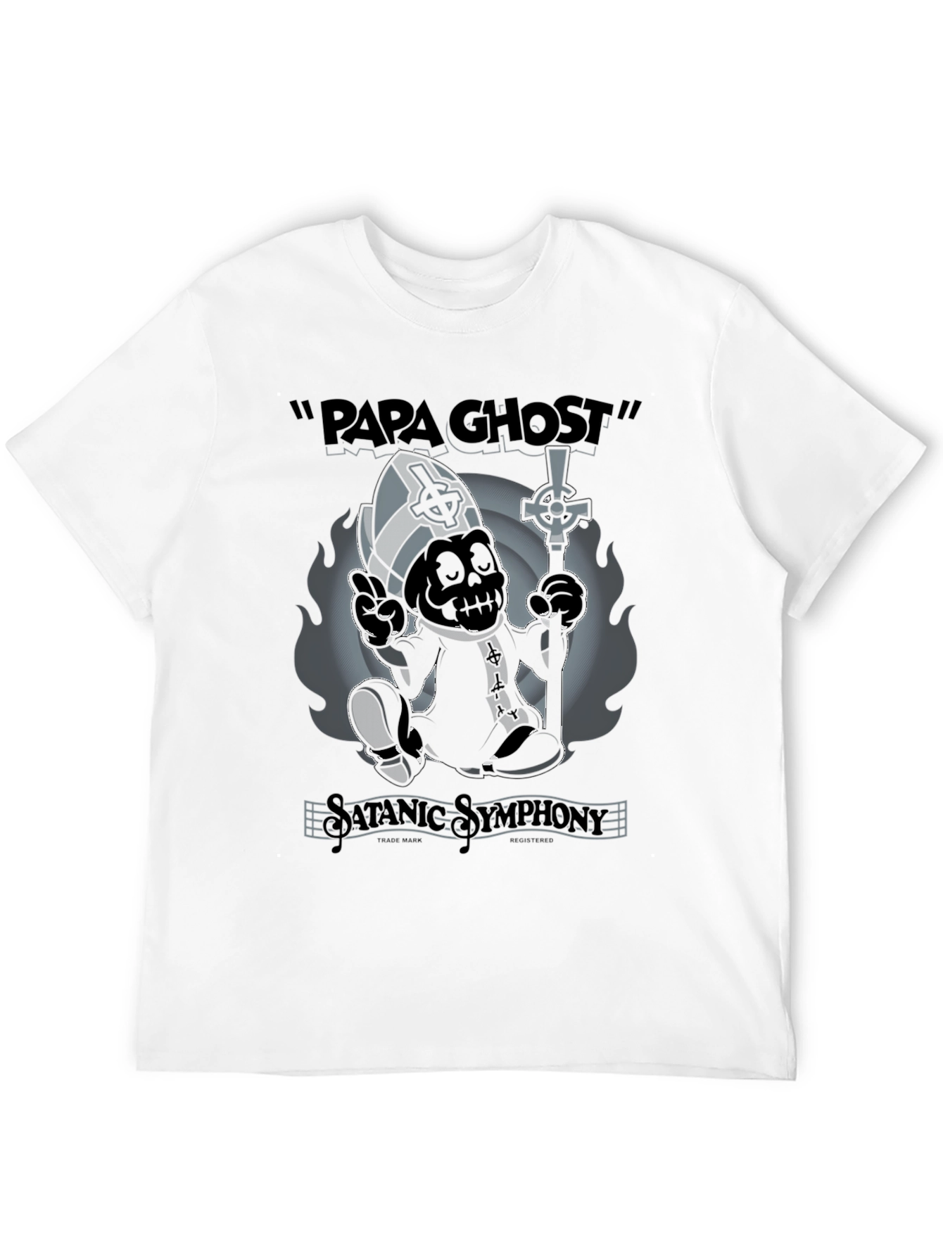 Papa Ghost T-Shirt - Satanic Symphony