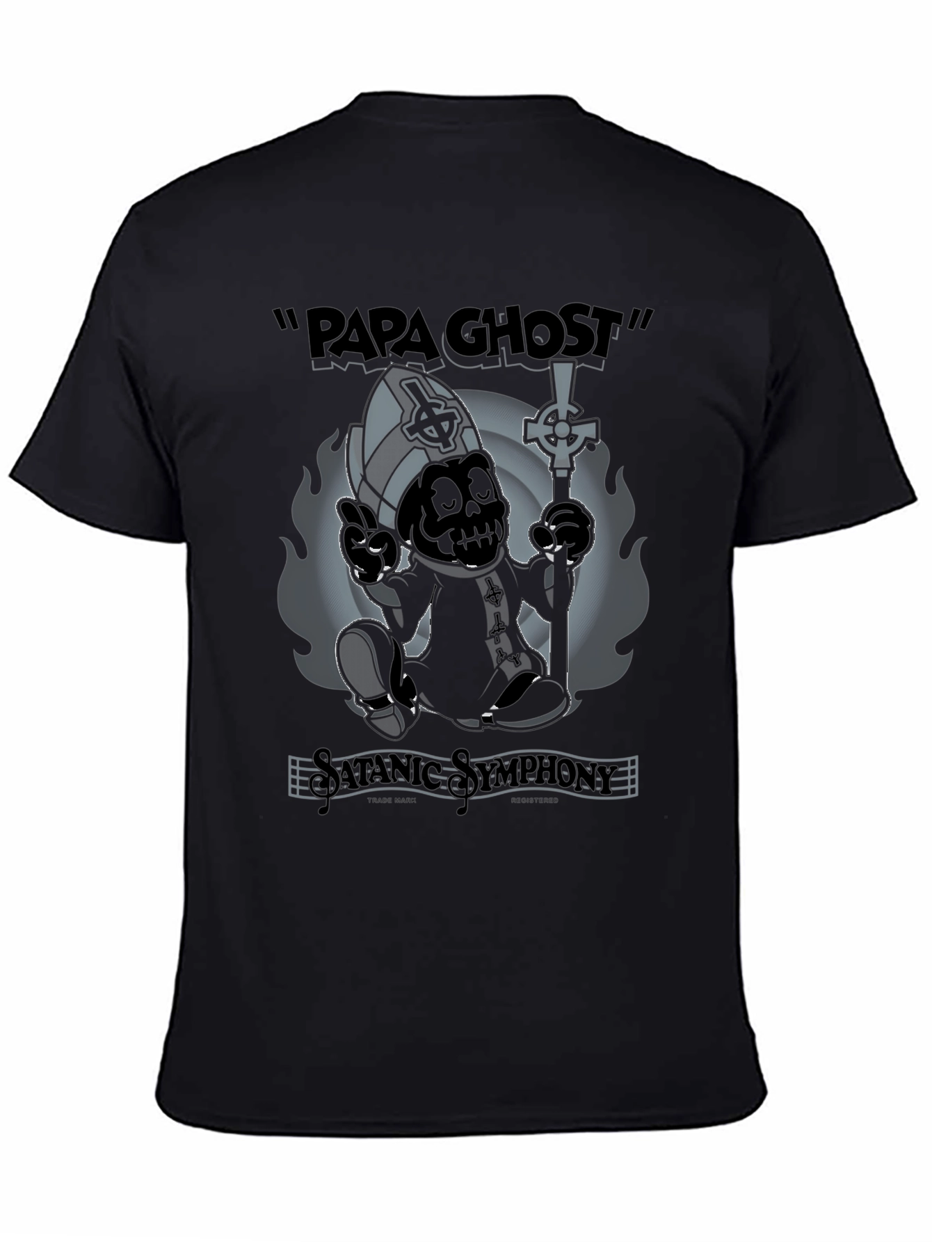 Papa Ghost T-Shirt - Satanic Symphony