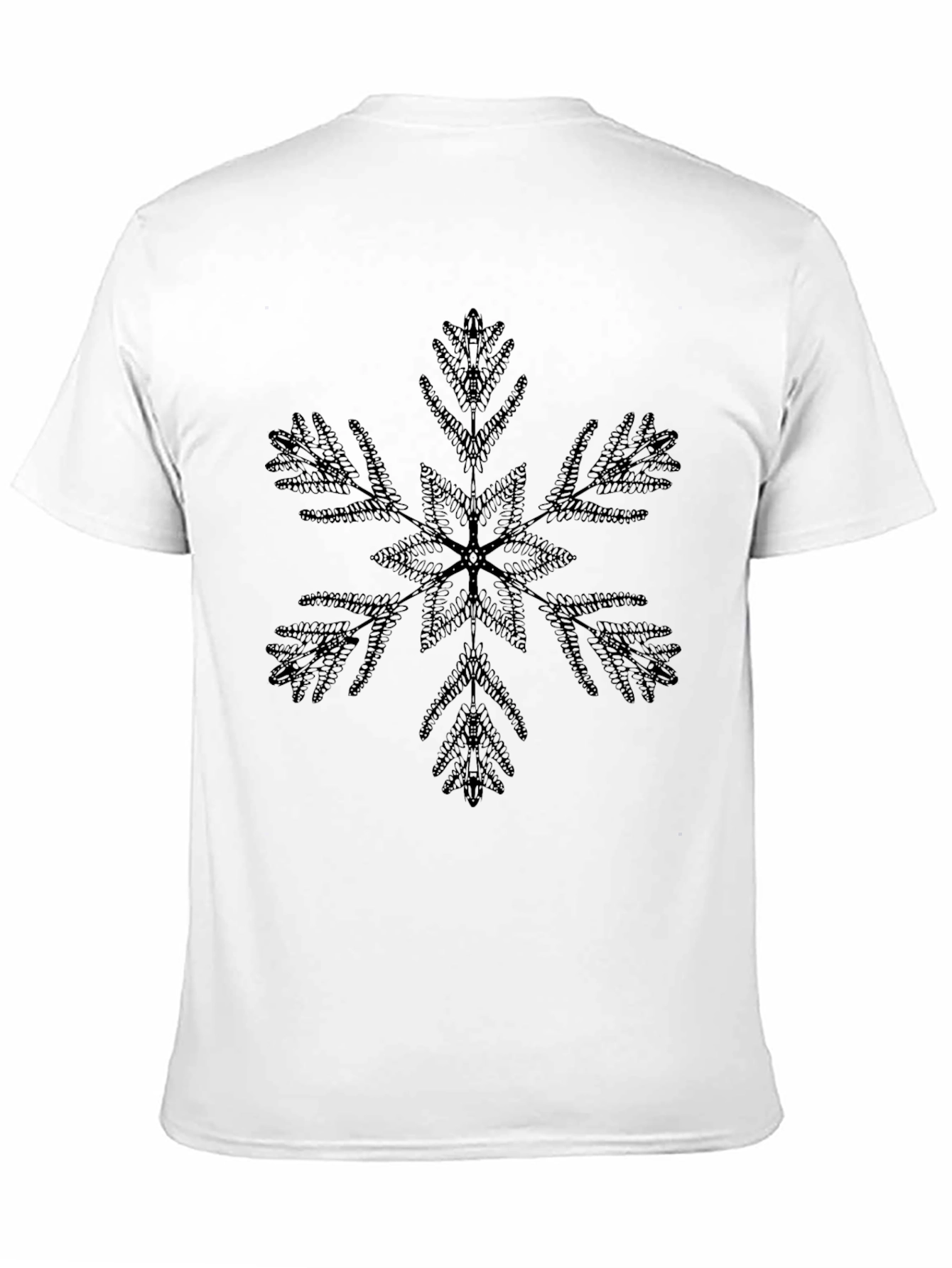 Black Snowflake Graphic Tee - Stylish Holiday Shirt