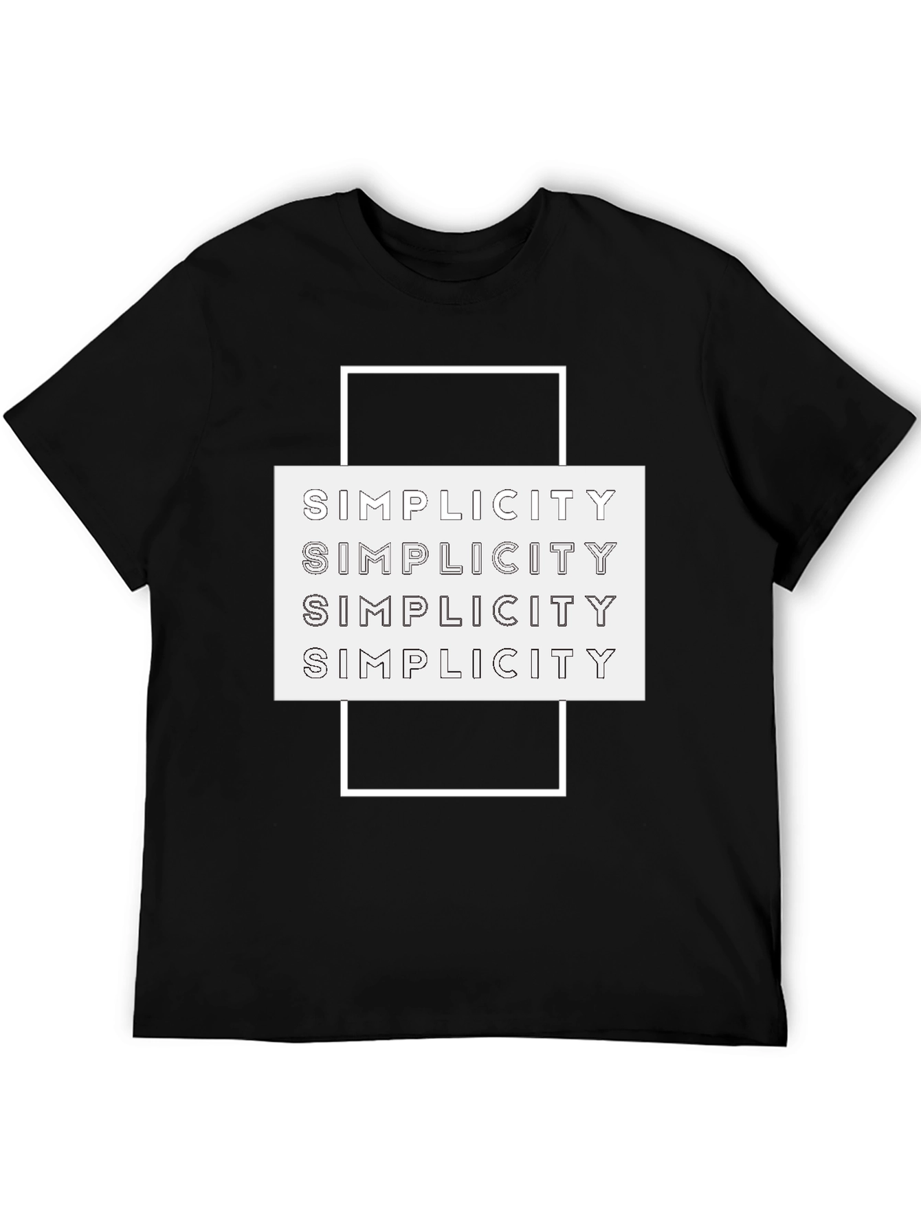 Simplicity Graphic Tee - Modern Minimalist Design