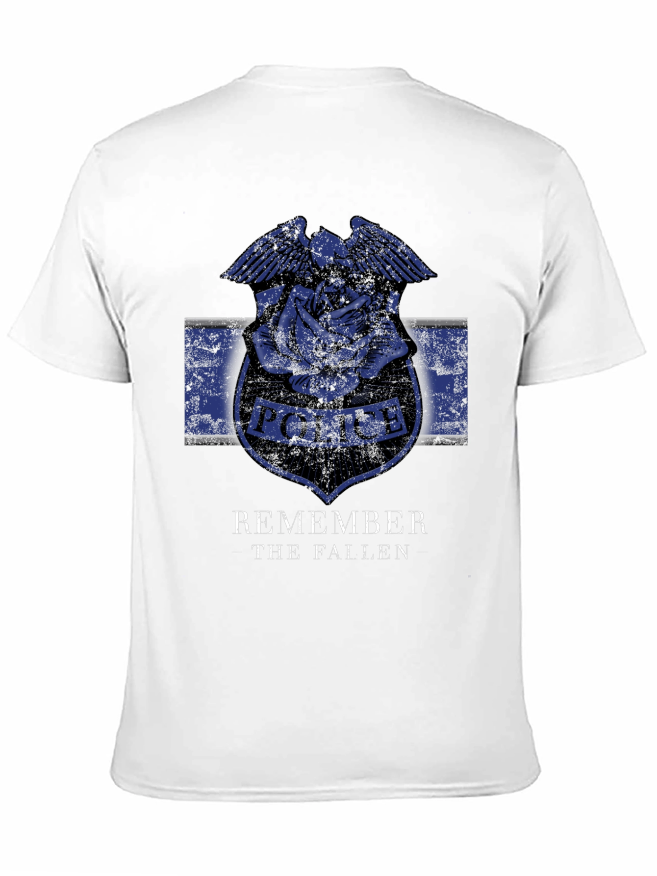 Remember the Fallen Police Rose Graphic T-Shirt