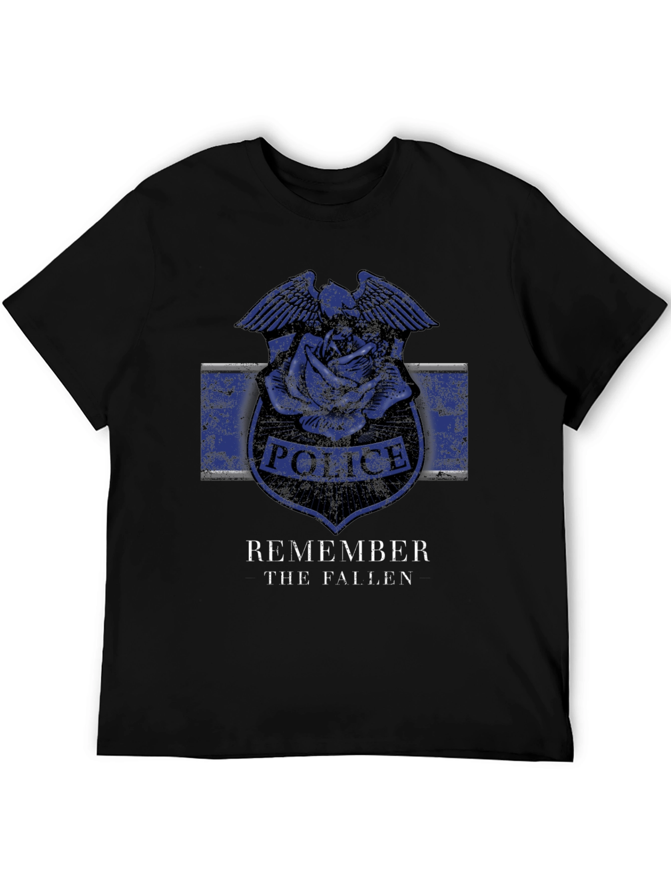 Remember the Fallen Police Rose Graphic T-Shirt