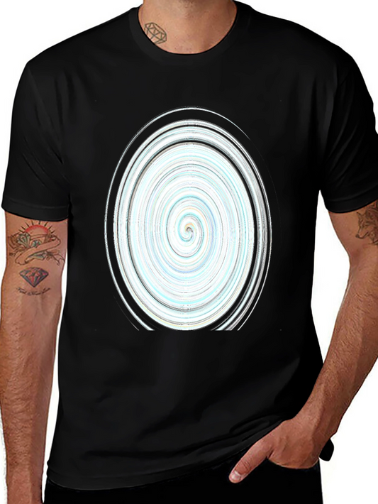Swirl Graphic Black Tee