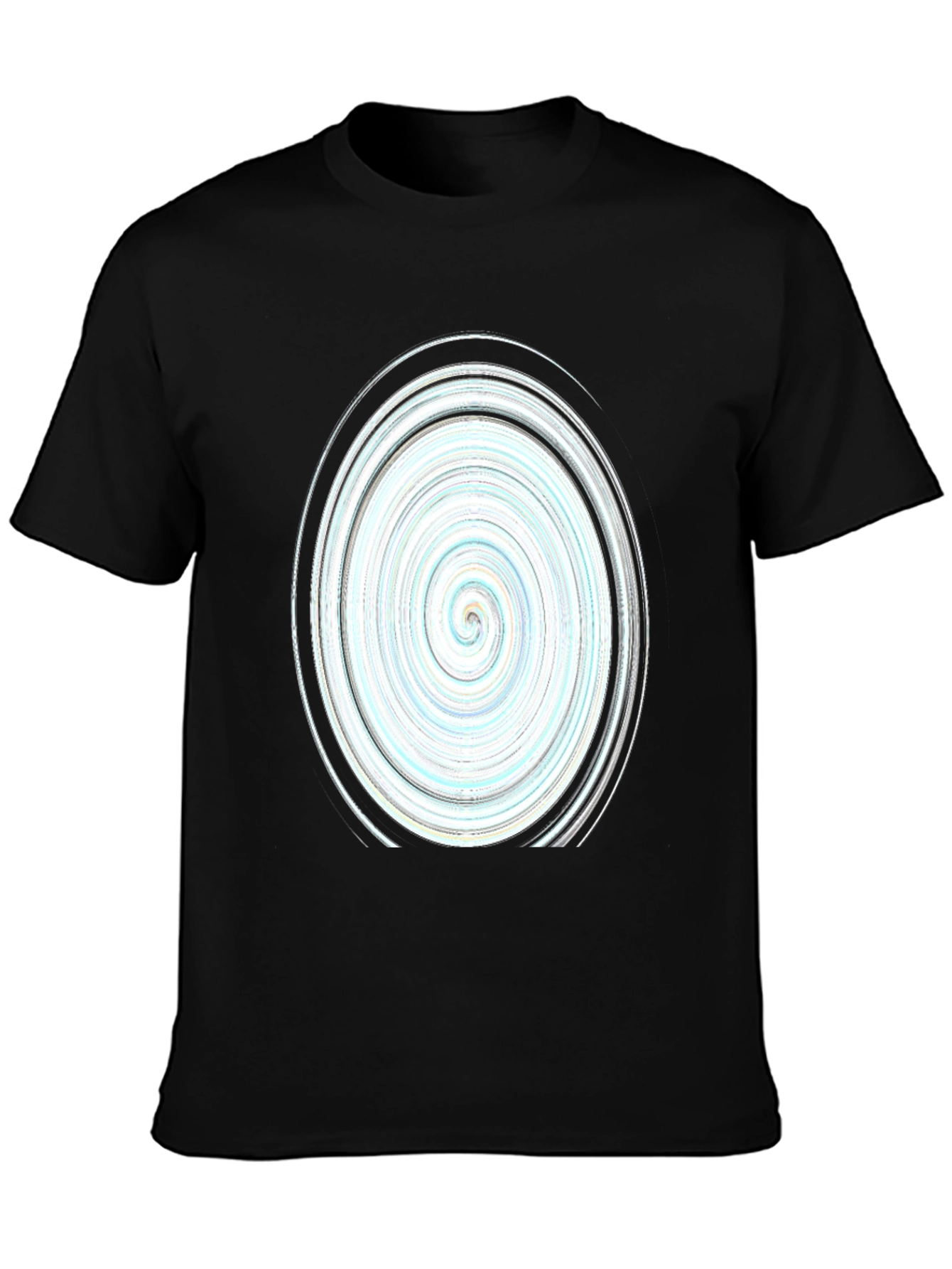Swirl Graphic Black Tee