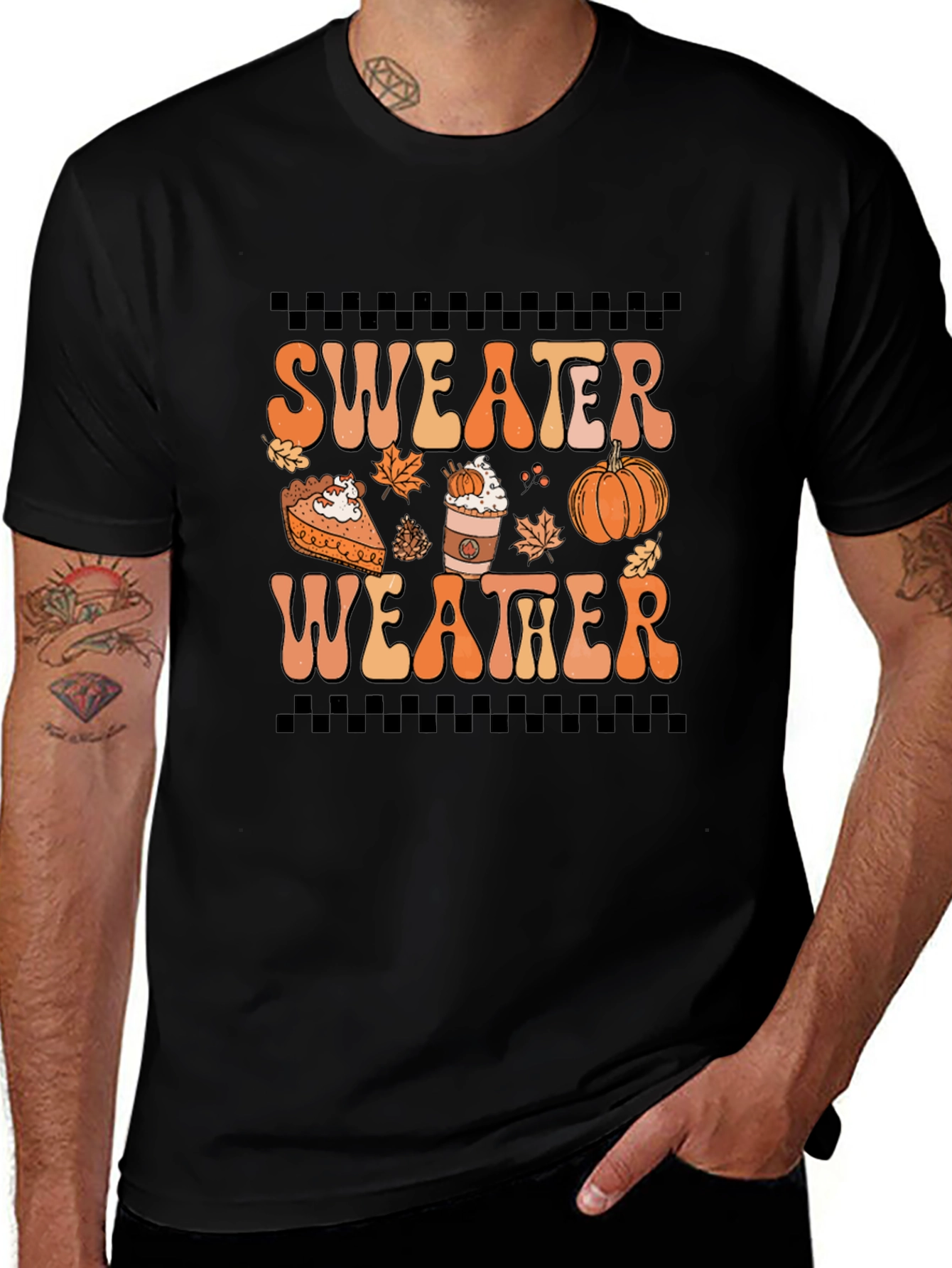 Sweater Weather Graphic Tee - Autumn Vibes