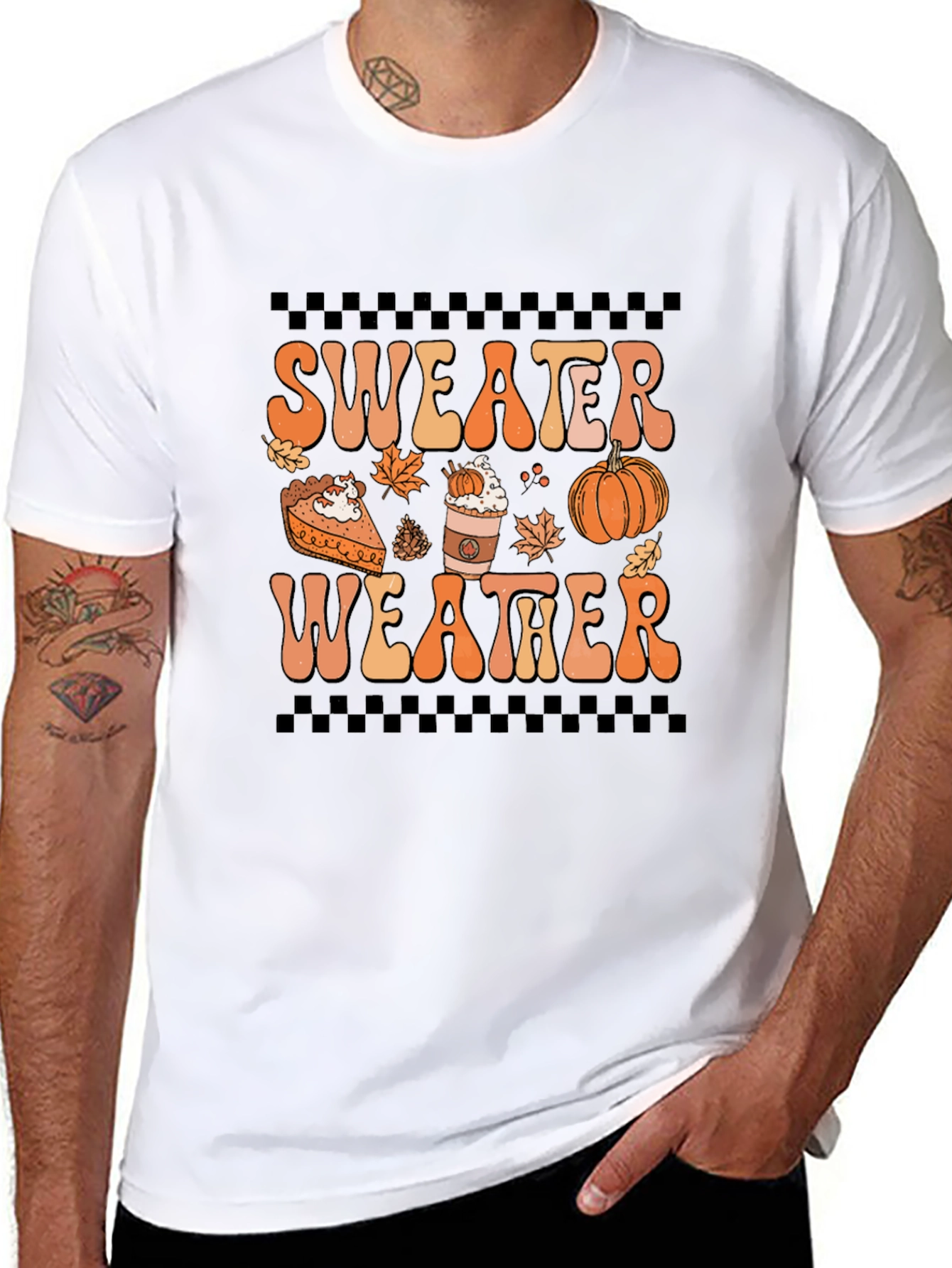 Sweater Weather Graphic Tee - Autumn Vibes
