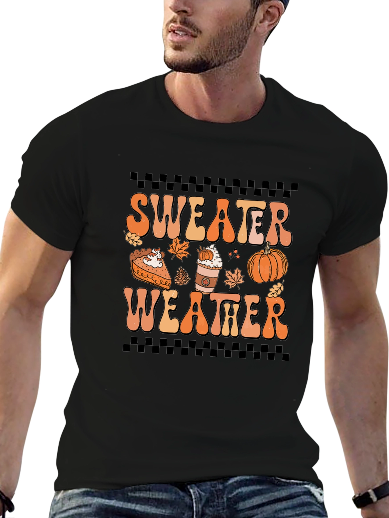 Sweater Weather Graphic Tee - Autumn Vibes