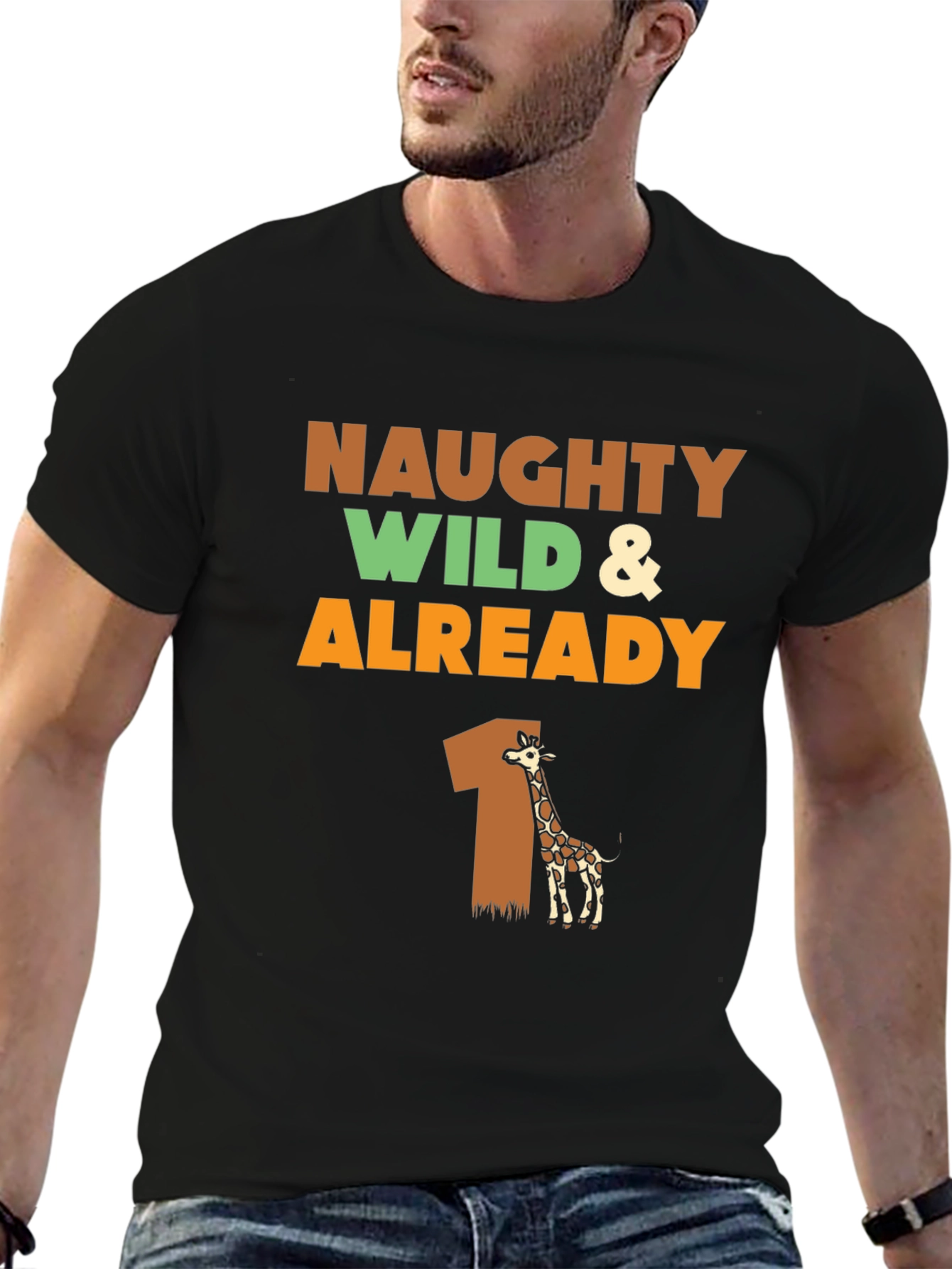 Naughty Wild & Already 1 Giraffe Graphic Tee