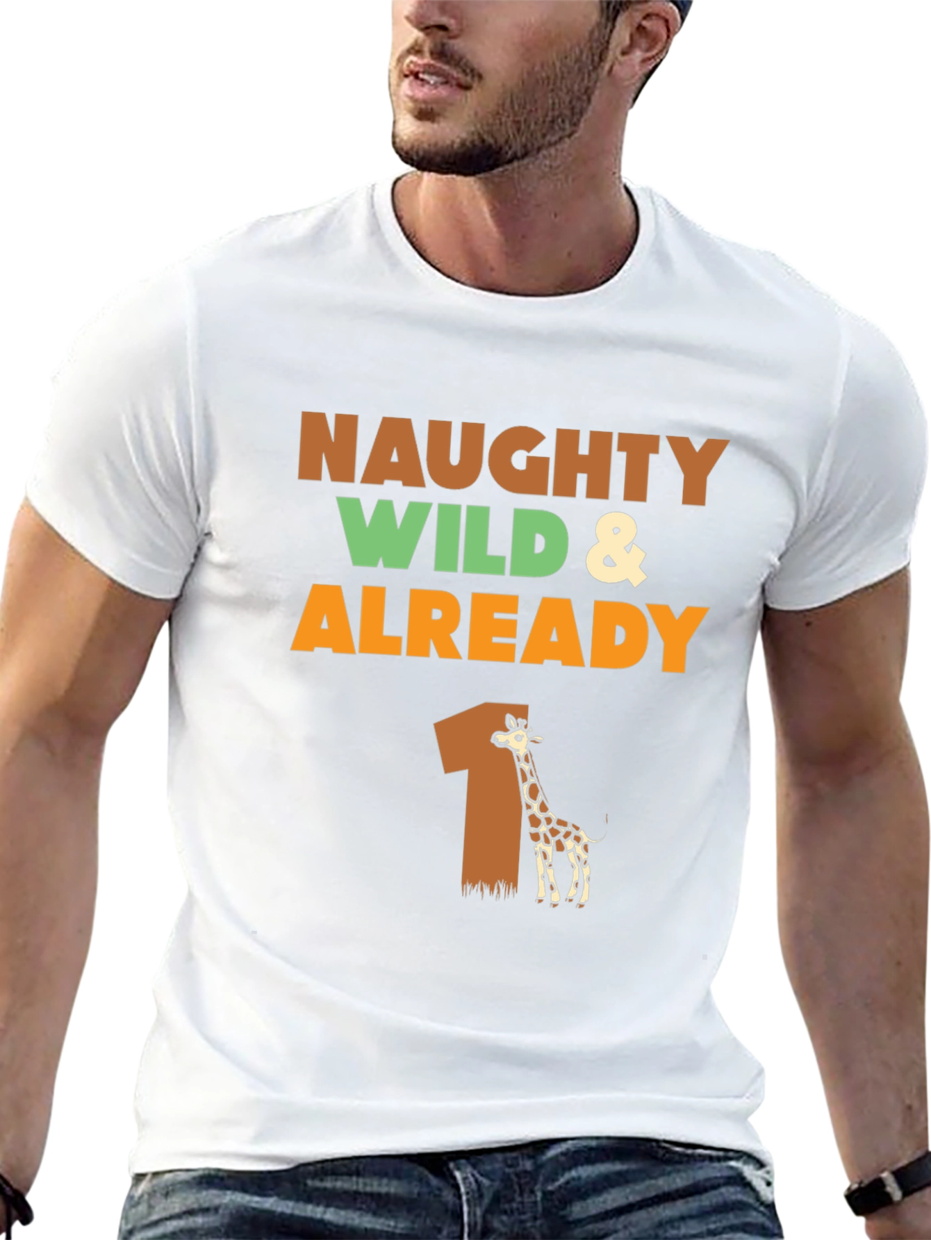 Naughty Wild & Already 1 Giraffe Graphic Tee