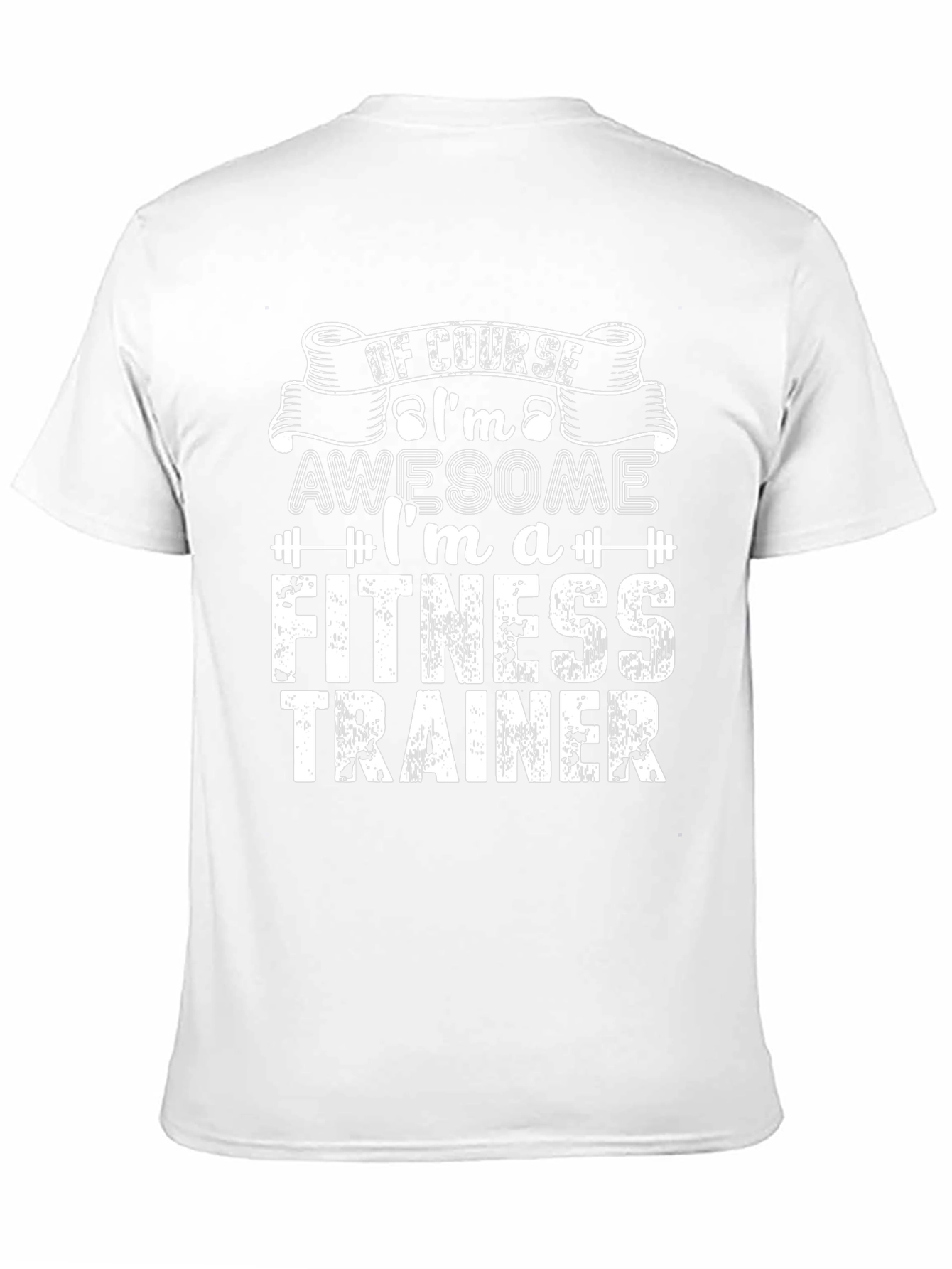Awesome Fitness Trainer Black Graphic T-Shirt