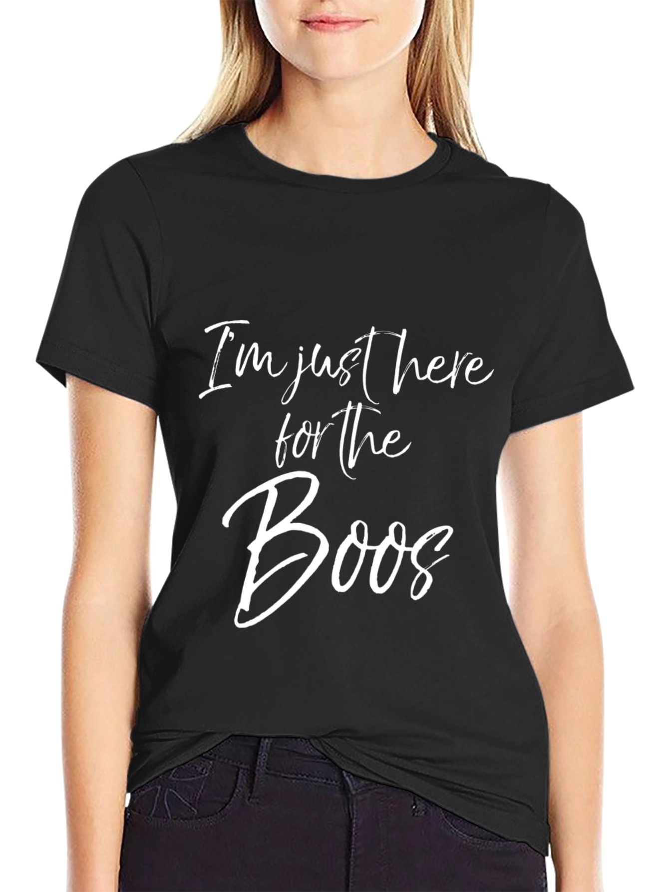 Im Just Here for the Boos Graphic Tee