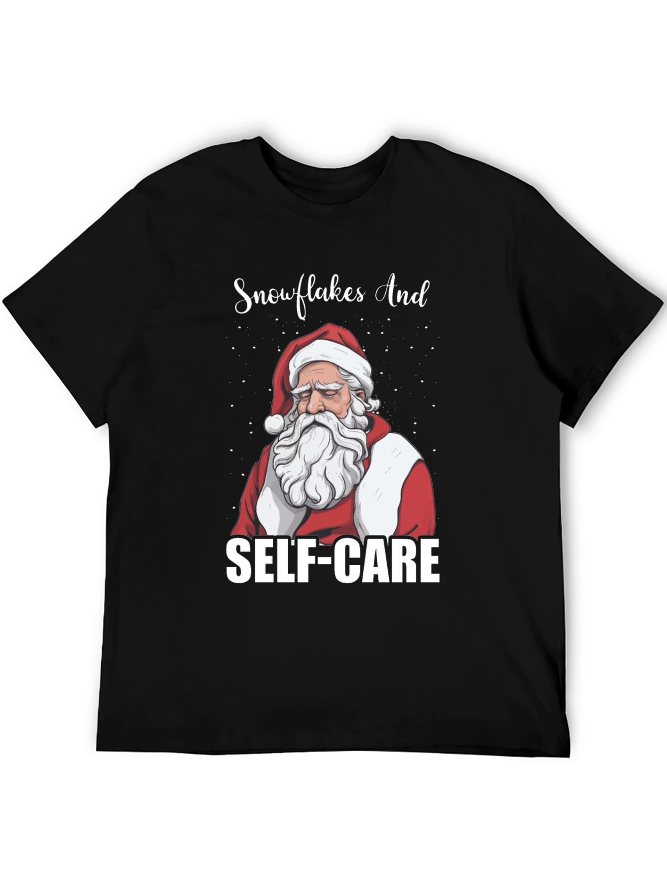 Santa Self-Care T-Shirt - Holiday Relaxation