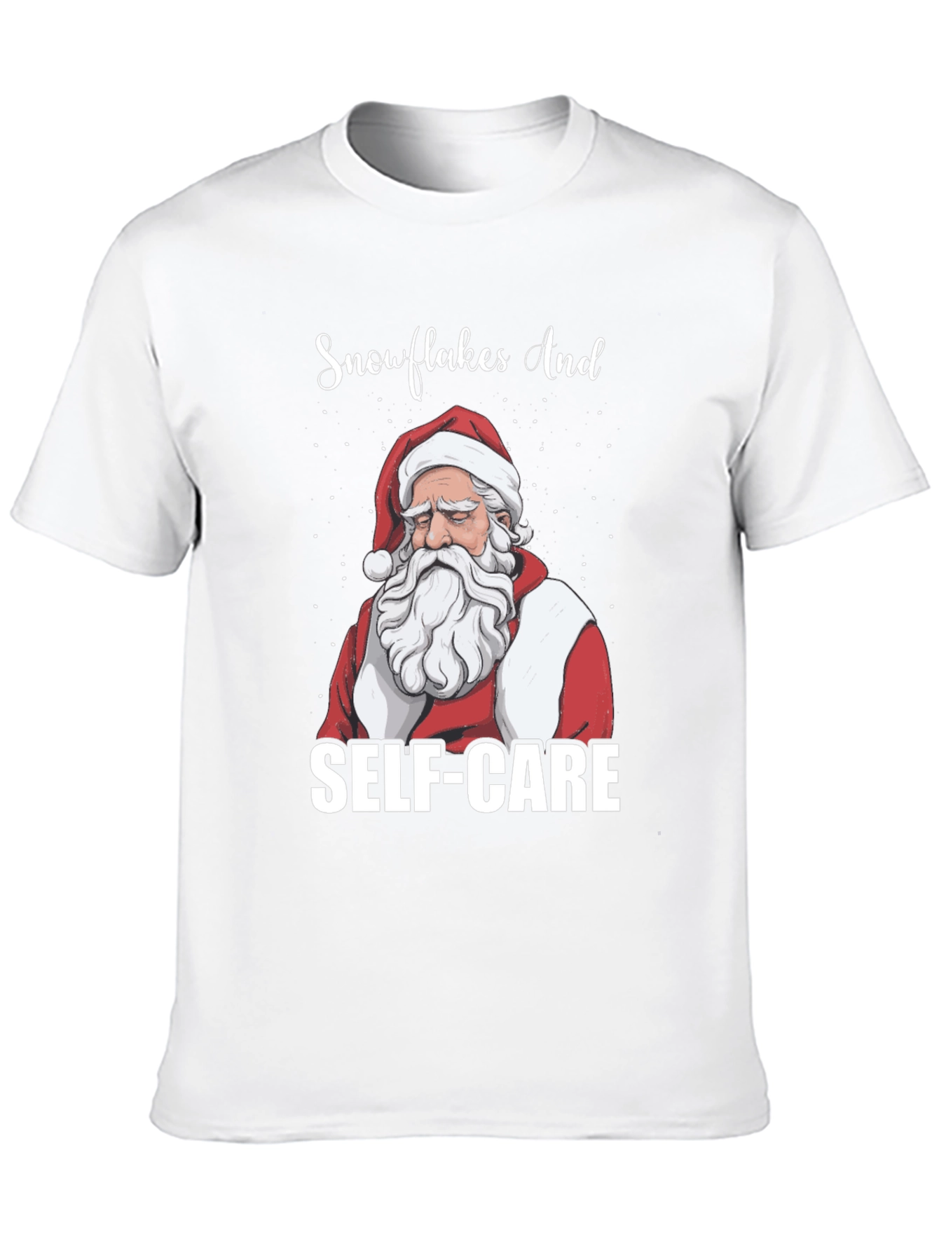 Santa Self-Care T-Shirt - Holiday Relaxation