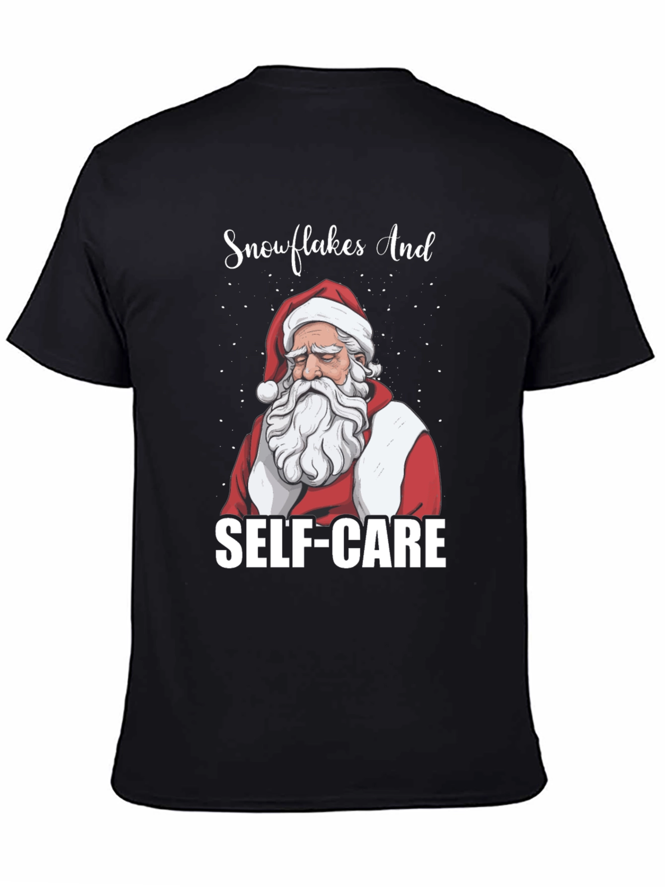 Santa Self-Care T-Shirt - Holiday Relaxation