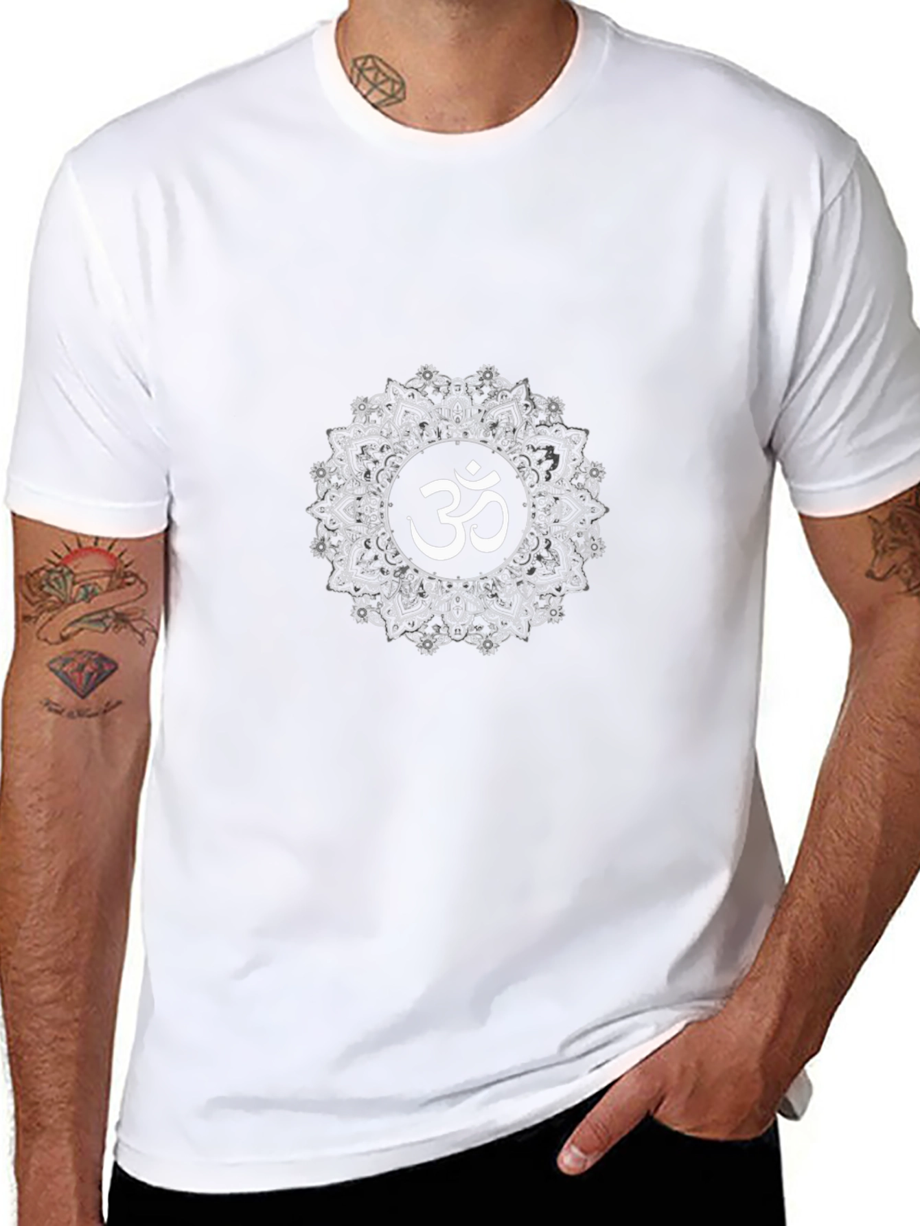 Om Mandala T-Shirt - Black