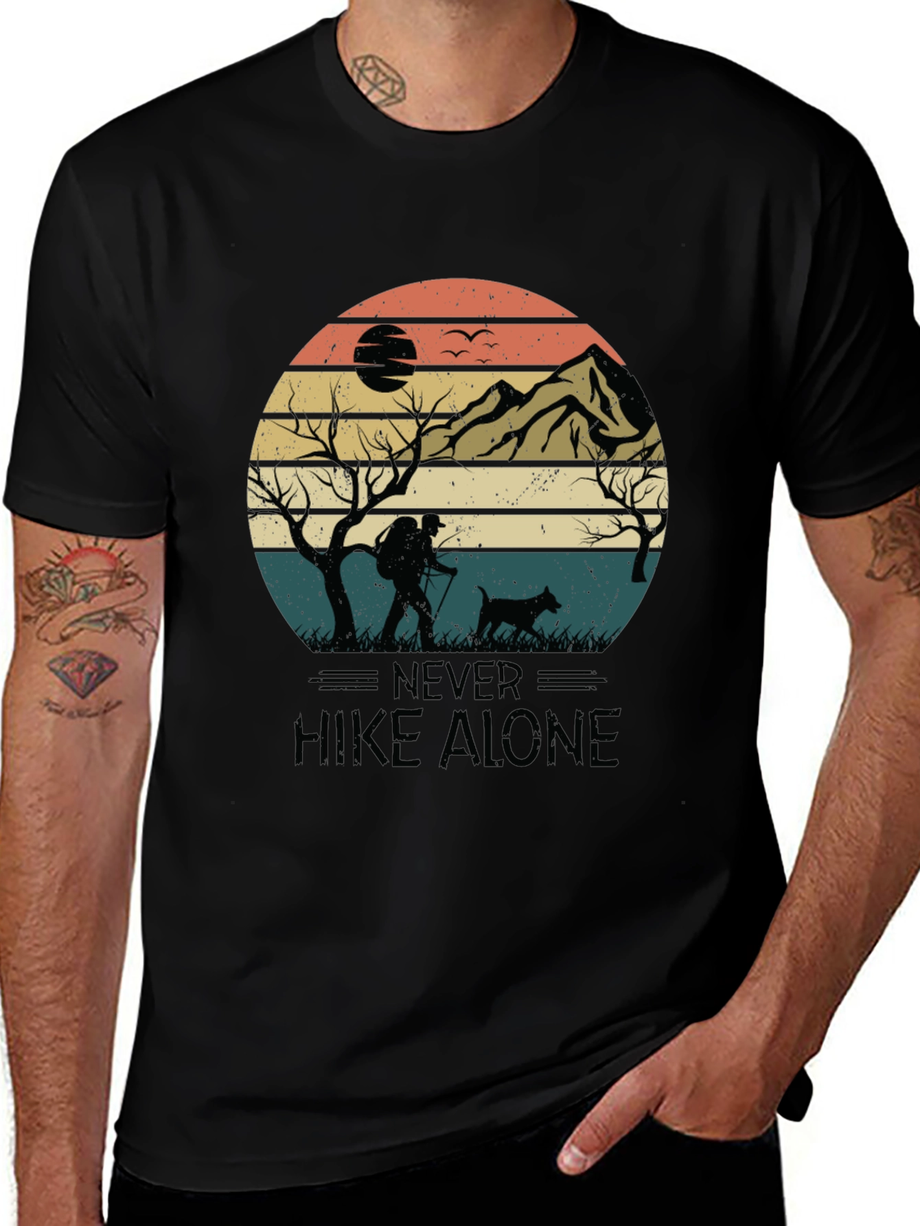 Never Hike Alone Graphic Tee