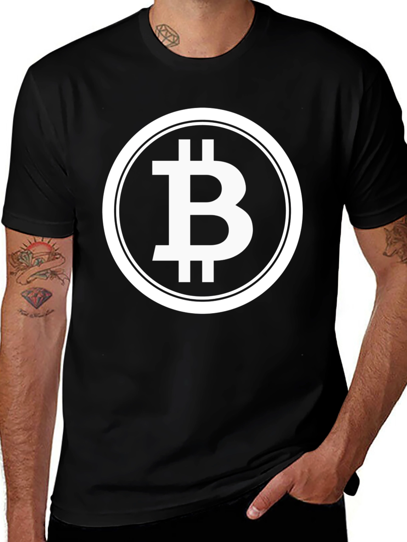 Bitcoin Logo T-Shirt - Black Crypto Tee