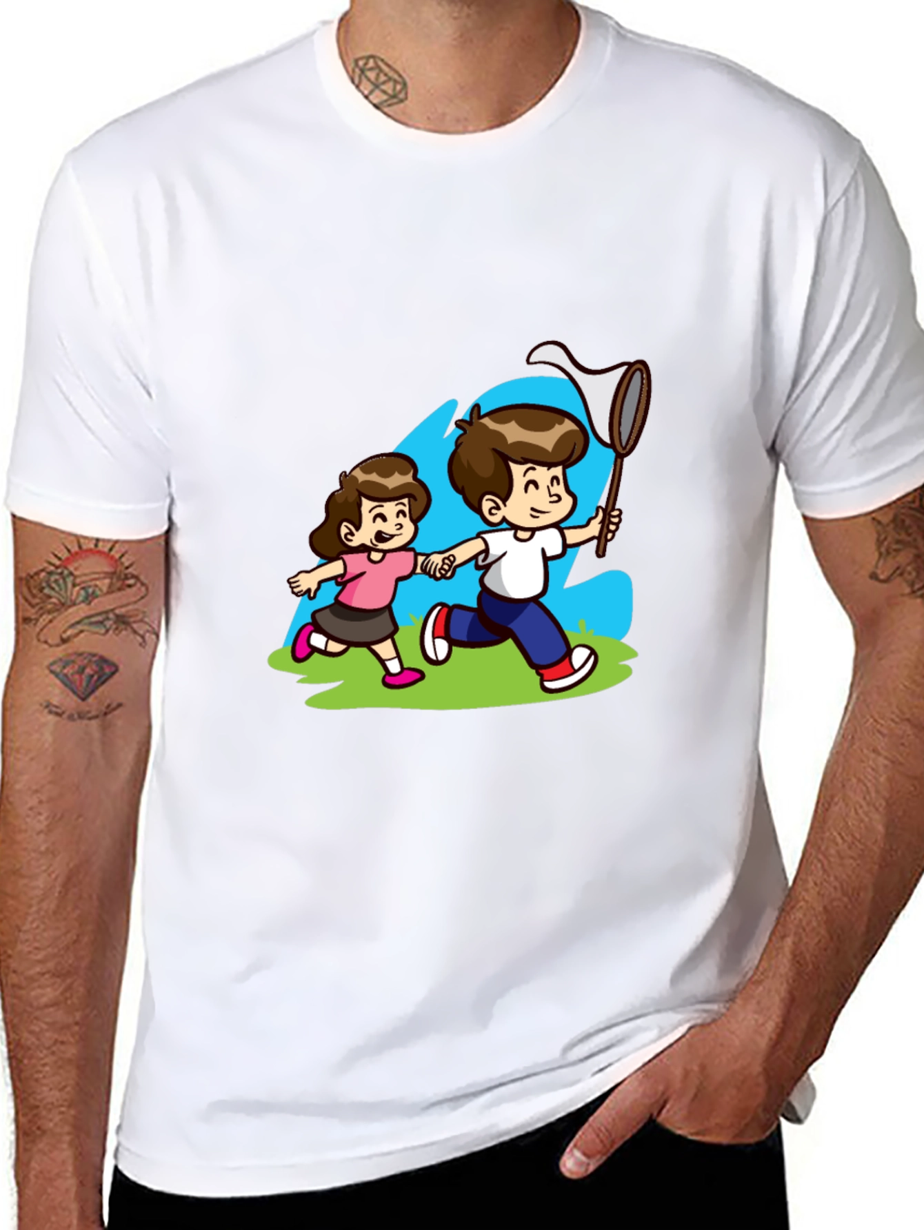 Cartoon Kids Graphic T-Shirt Fun Youth Apparel