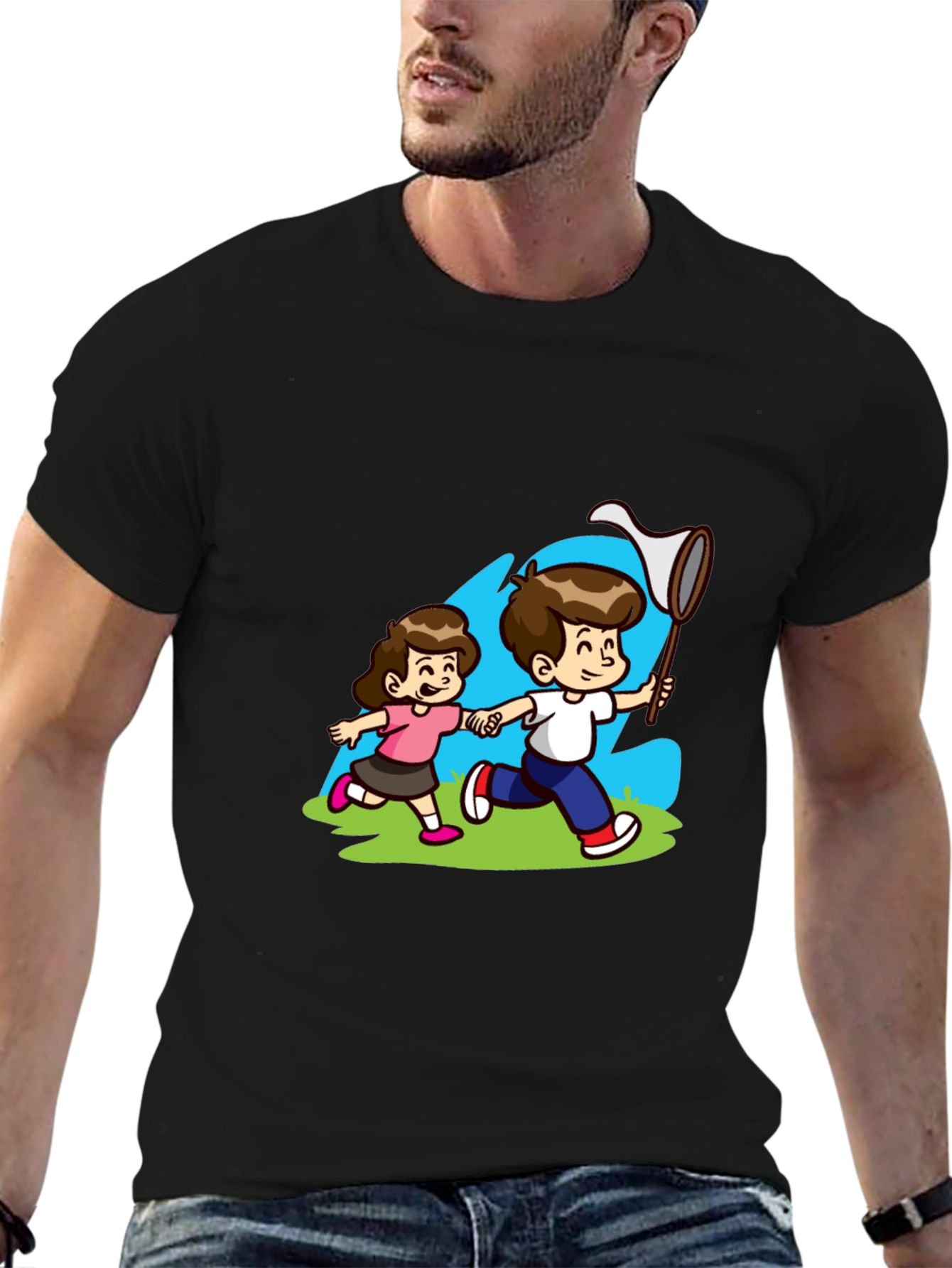 Cartoon Kids Graphic T-Shirt Fun Youth Apparel