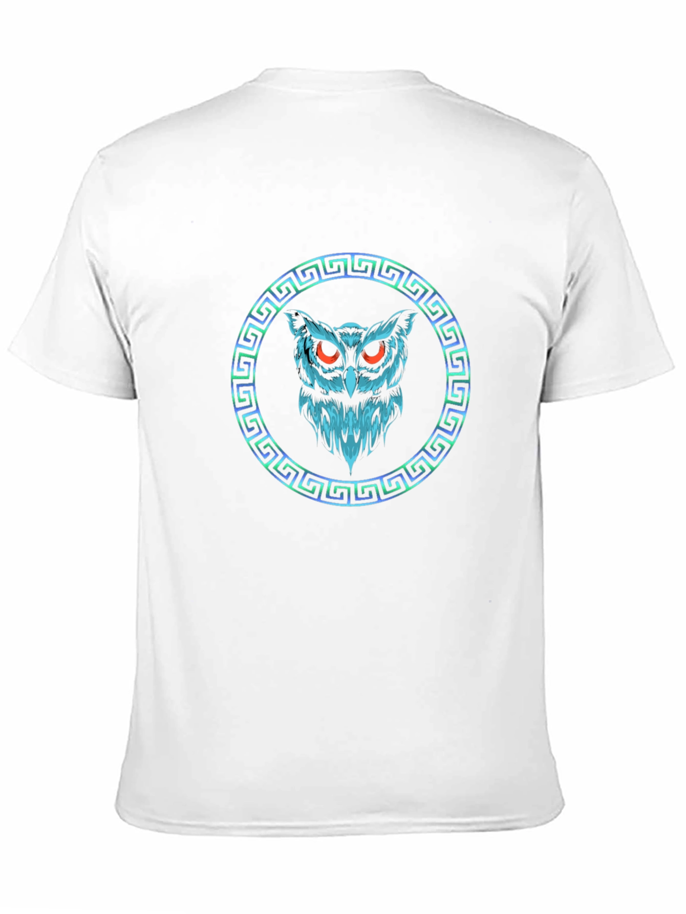 Mens Black Owl Graphic Tee