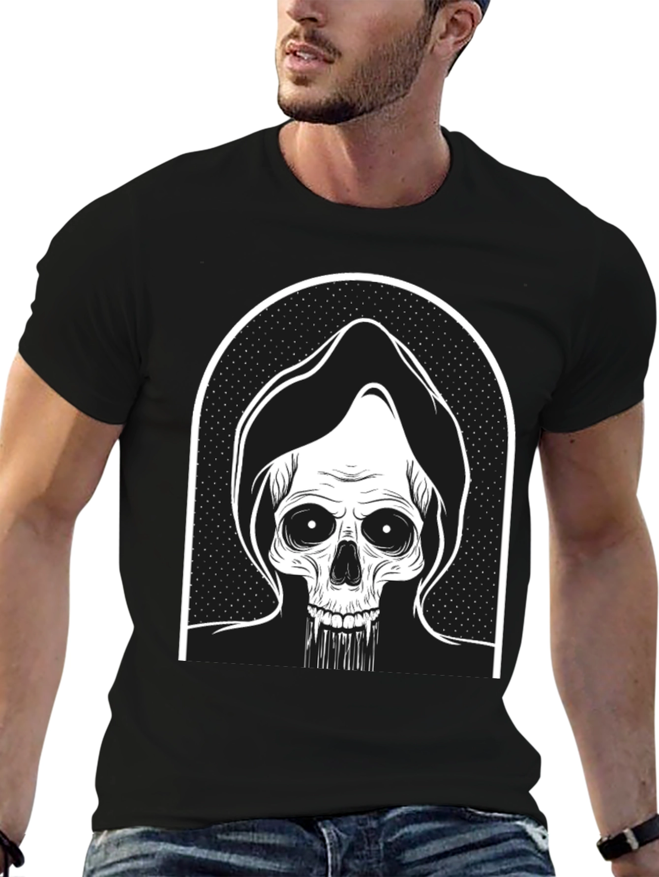 Grim Reaper Graphic Tee - Black