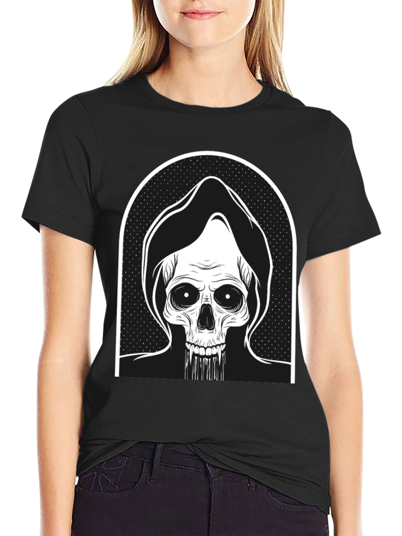 Grim Reaper Graphic Tee - Black
