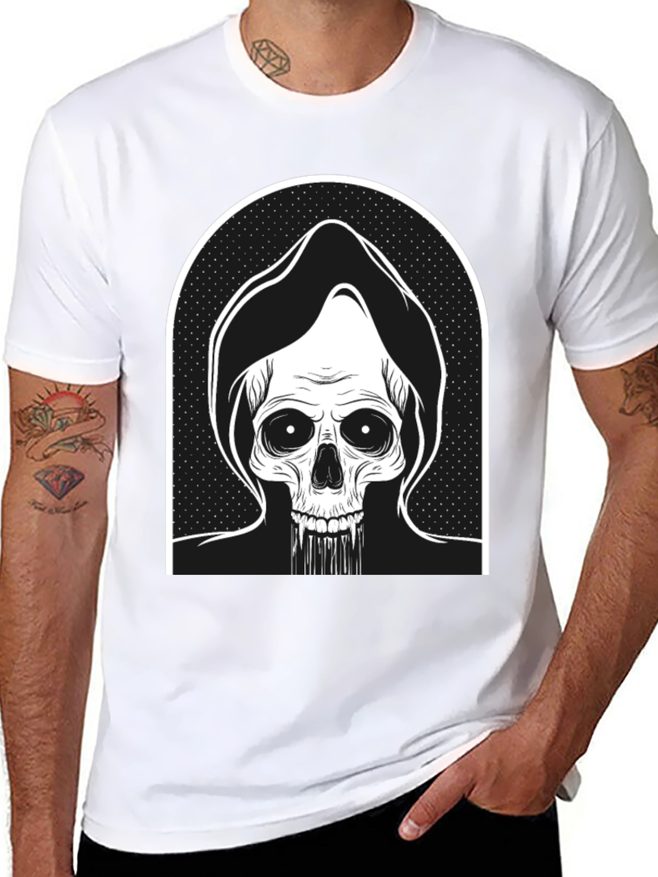 Grim Reaper Graphic Tee - Black
