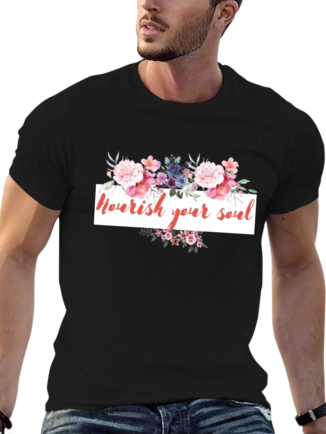 Nourish Your Soul Floral T-Shirt