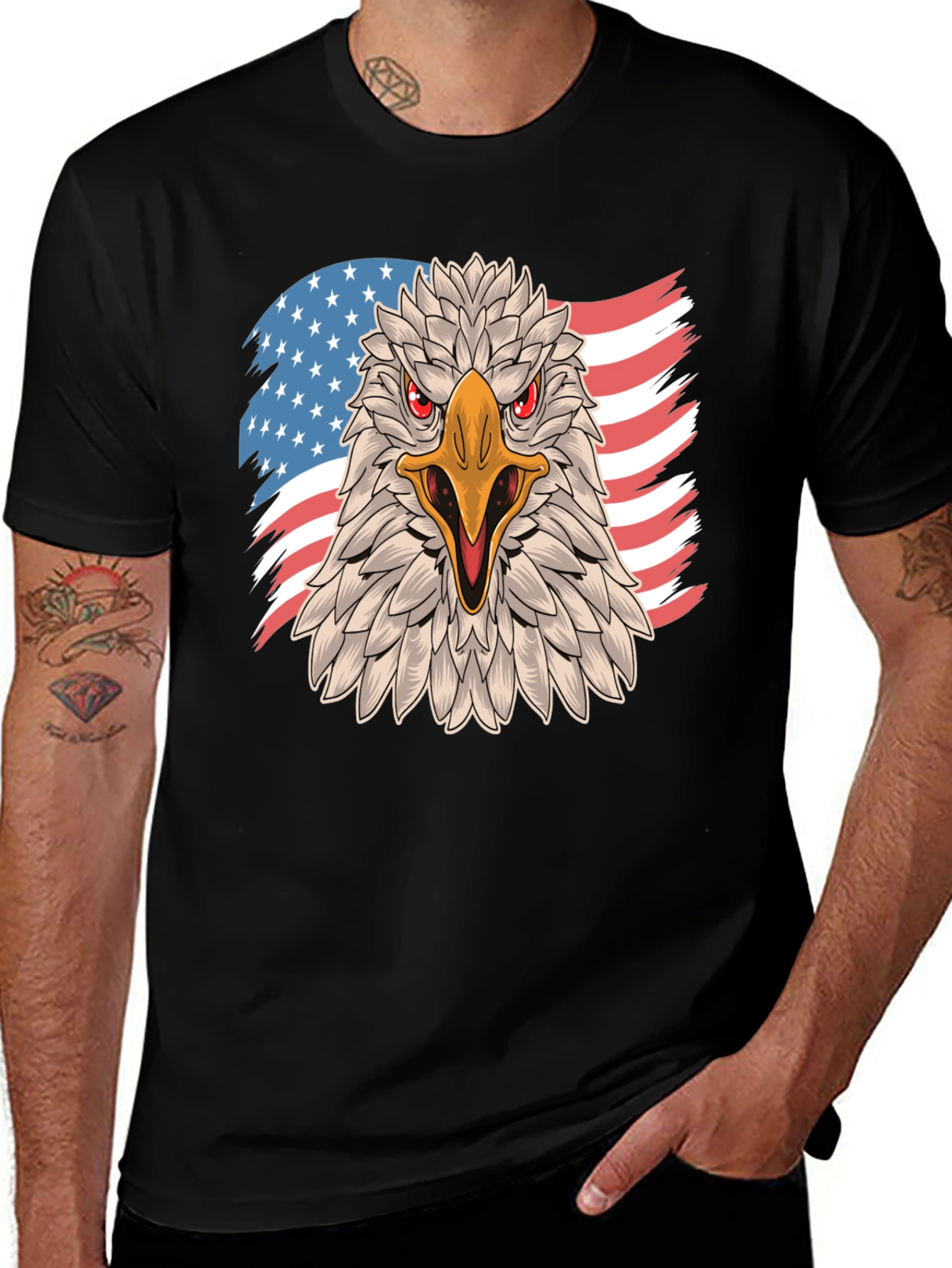 American Eagle Graphic T-Shirt - Patriotic Design