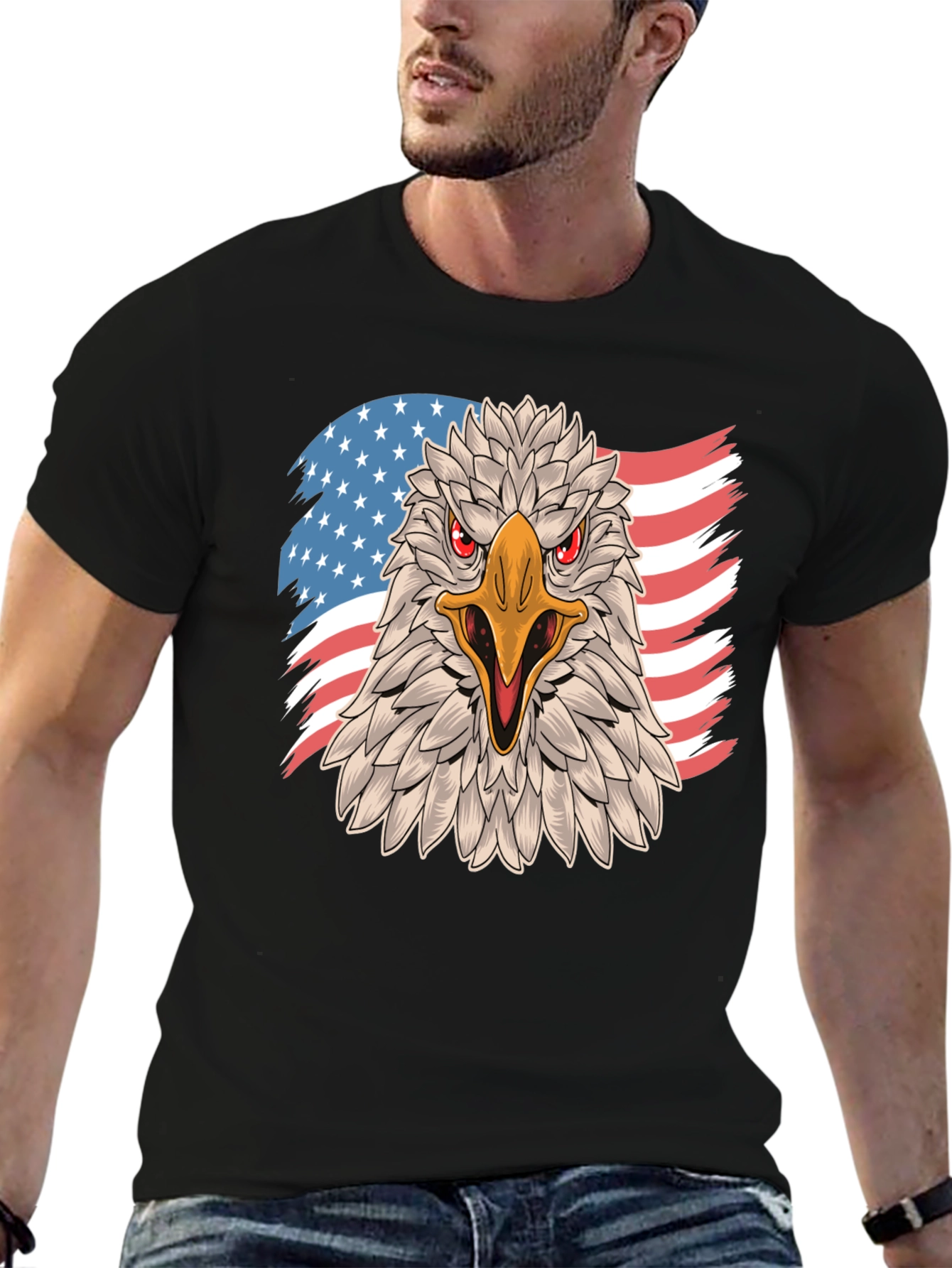 American Eagle Graphic T-Shirt - Patriotic Design