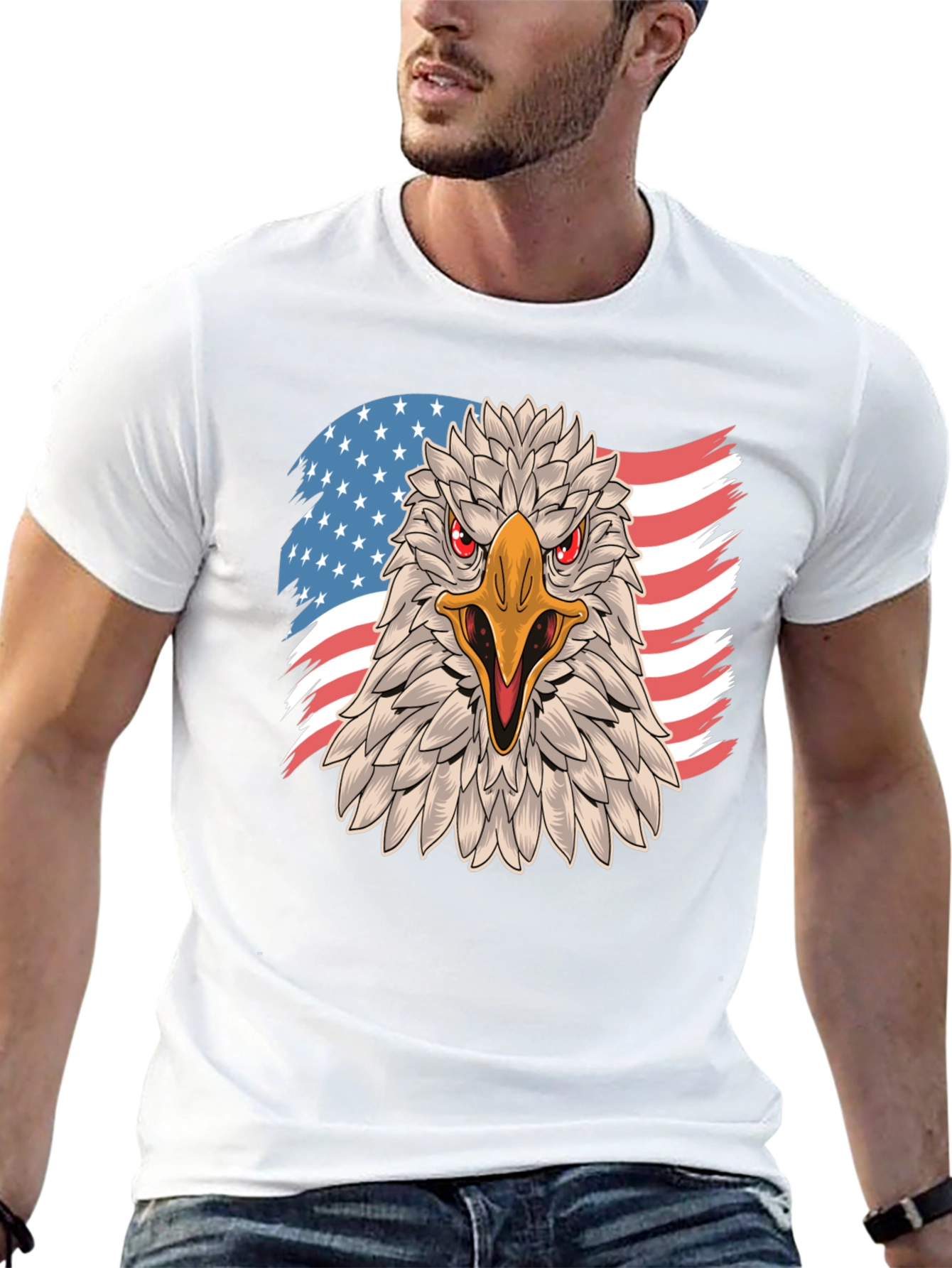 American Eagle Graphic T-Shirt - Patriotic Design