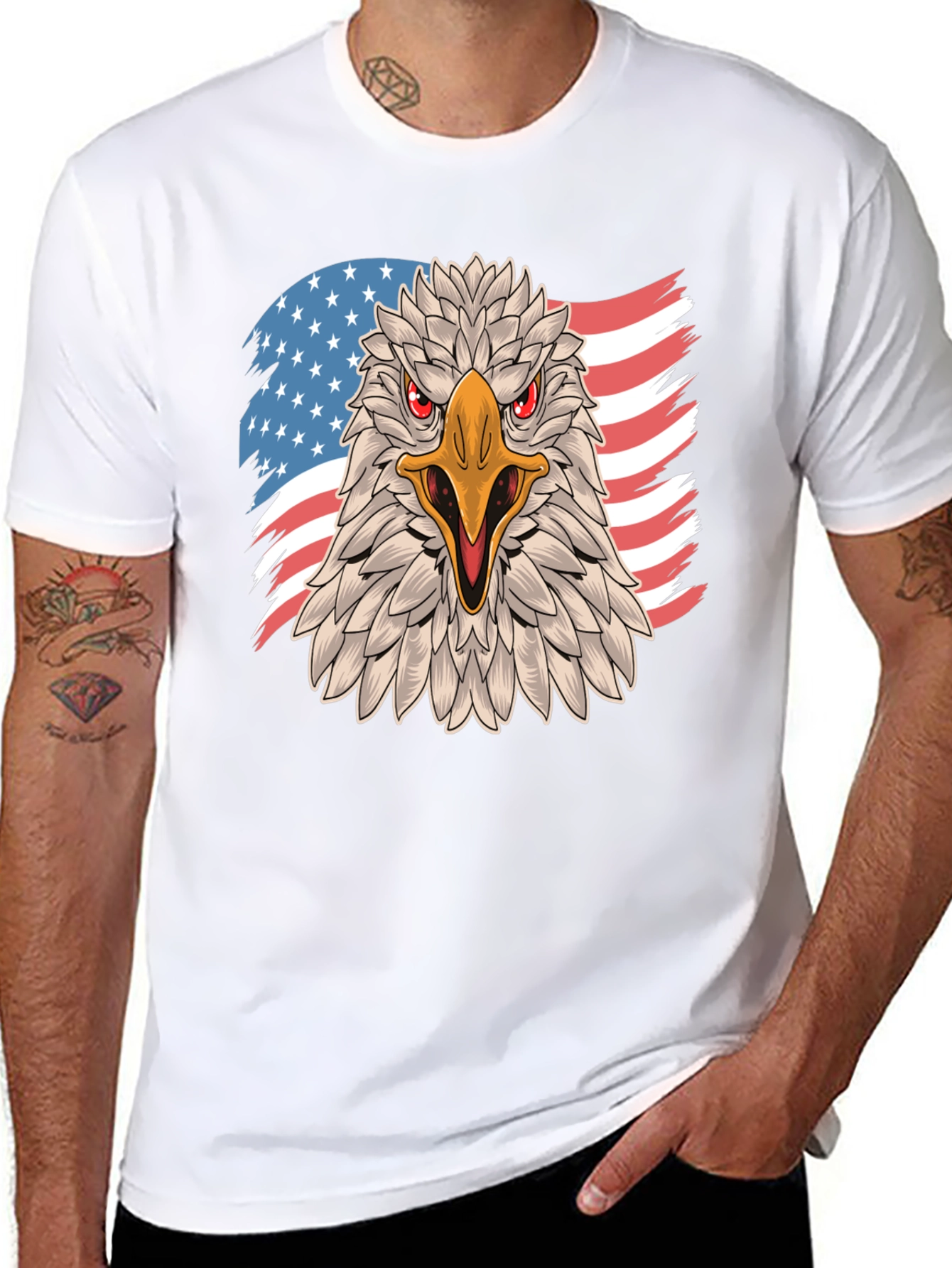 American Eagle Graphic T-Shirt - Patriotic Design
