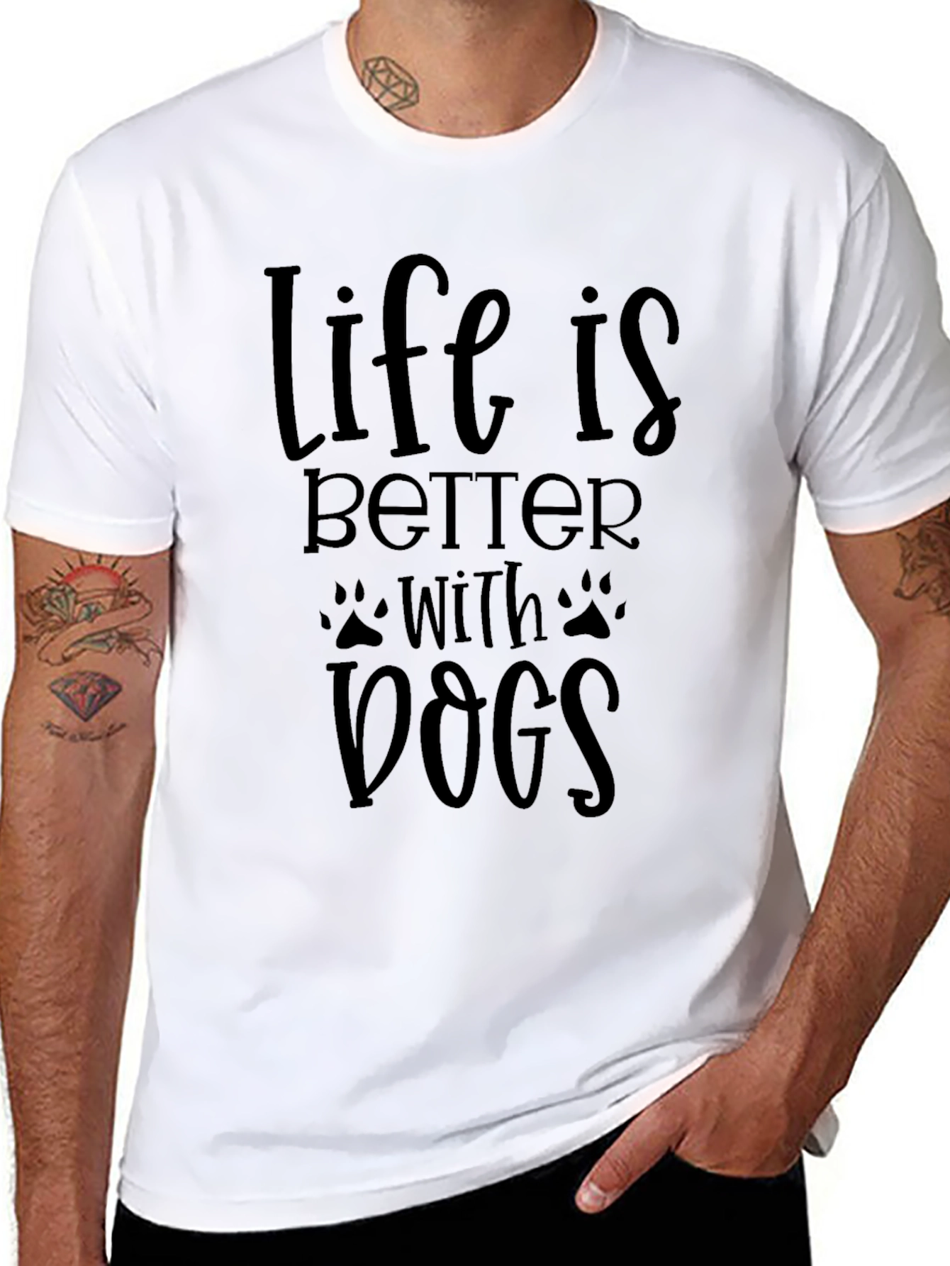 Life is Better with Dogs Graphic Tee