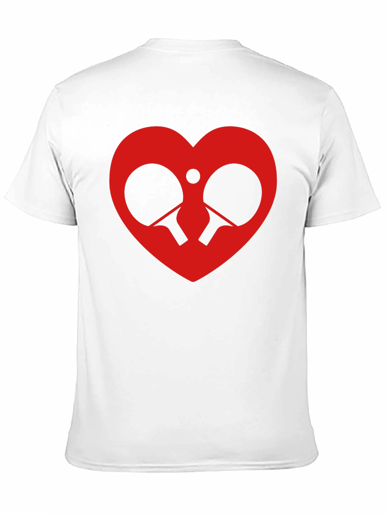 Ping Pong Heart T-Shirt - Love Table Tennis!