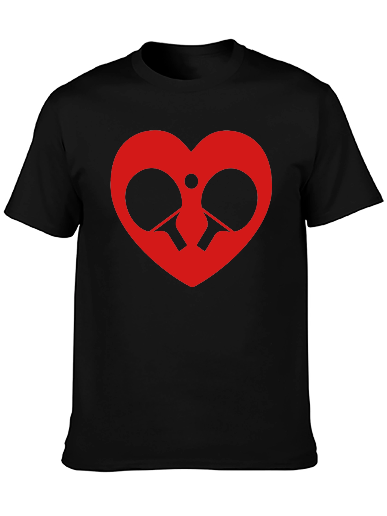 Ping Pong Heart T-Shirt - Love Table Tennis!