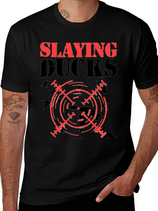 Slaying Ducks Black Graphic Tee