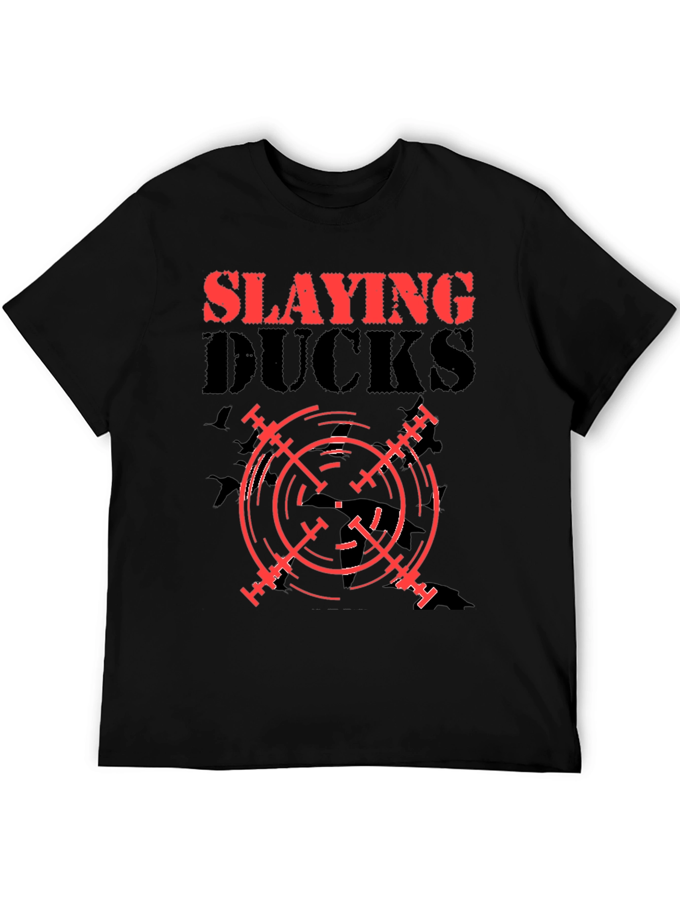 Slaying Ducks Black Graphic Tee
