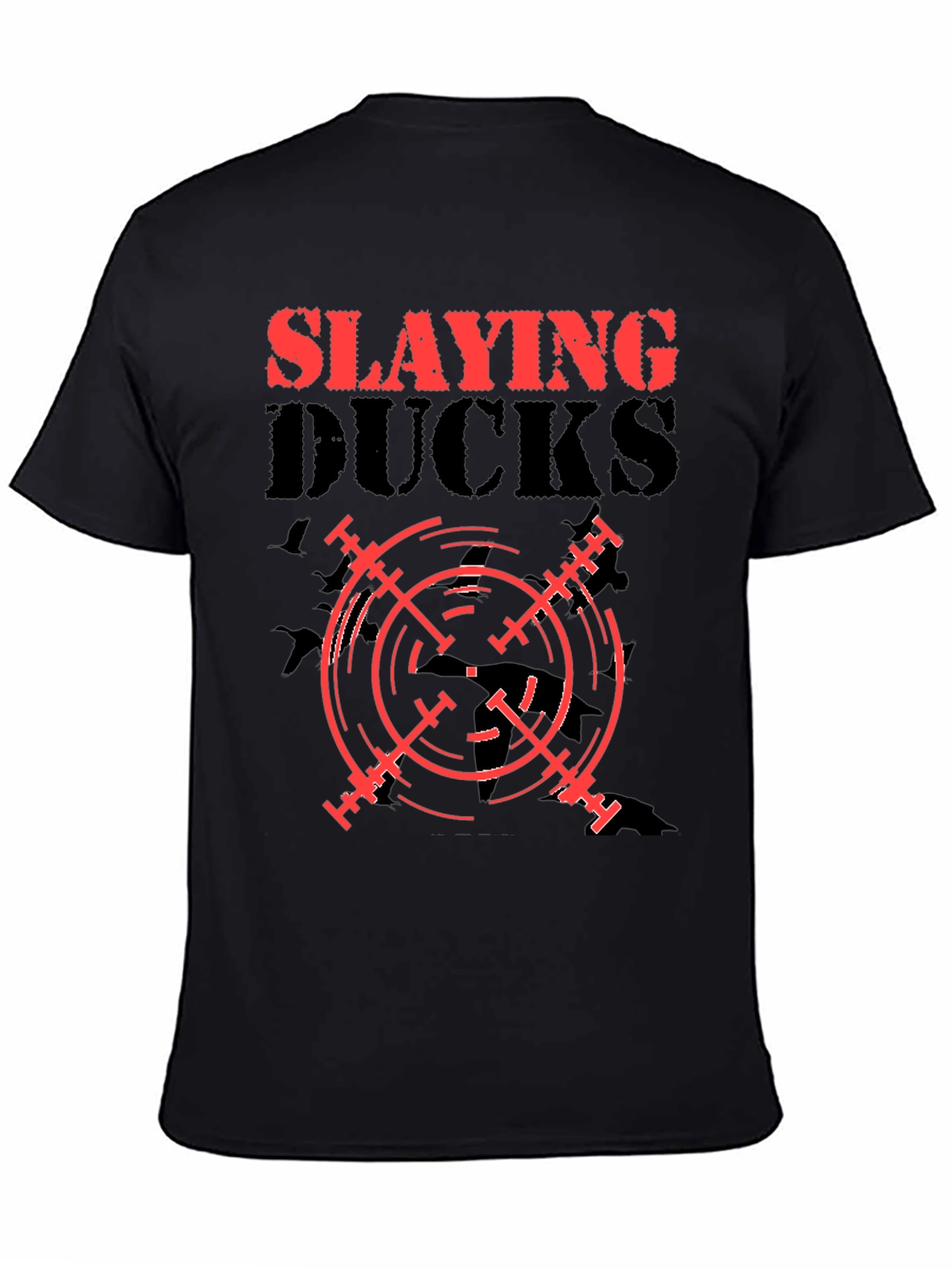 Slaying Ducks Black Graphic Tee