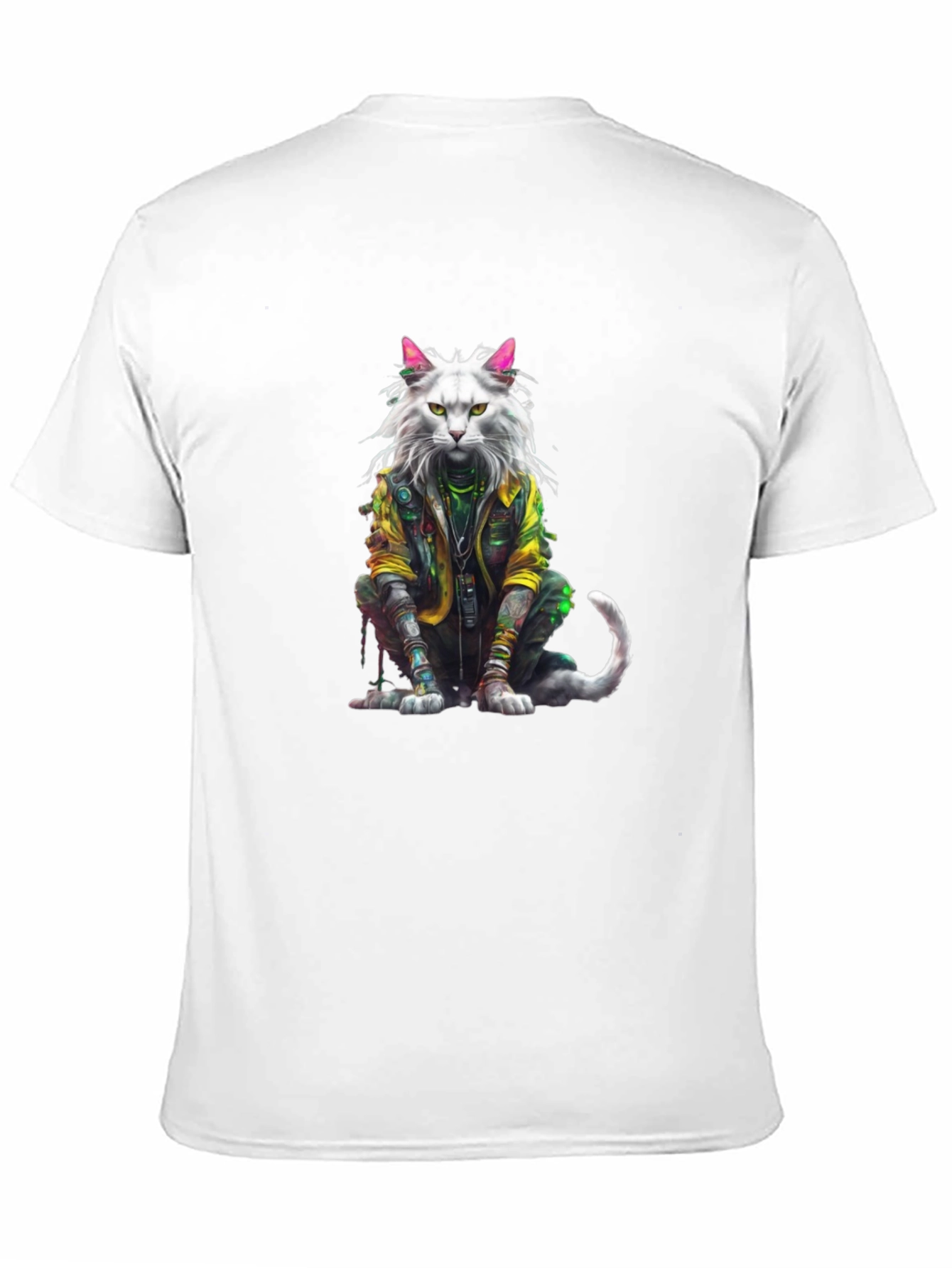 Cyberpunk Cat T-Shirt - Unique Graphic Tee