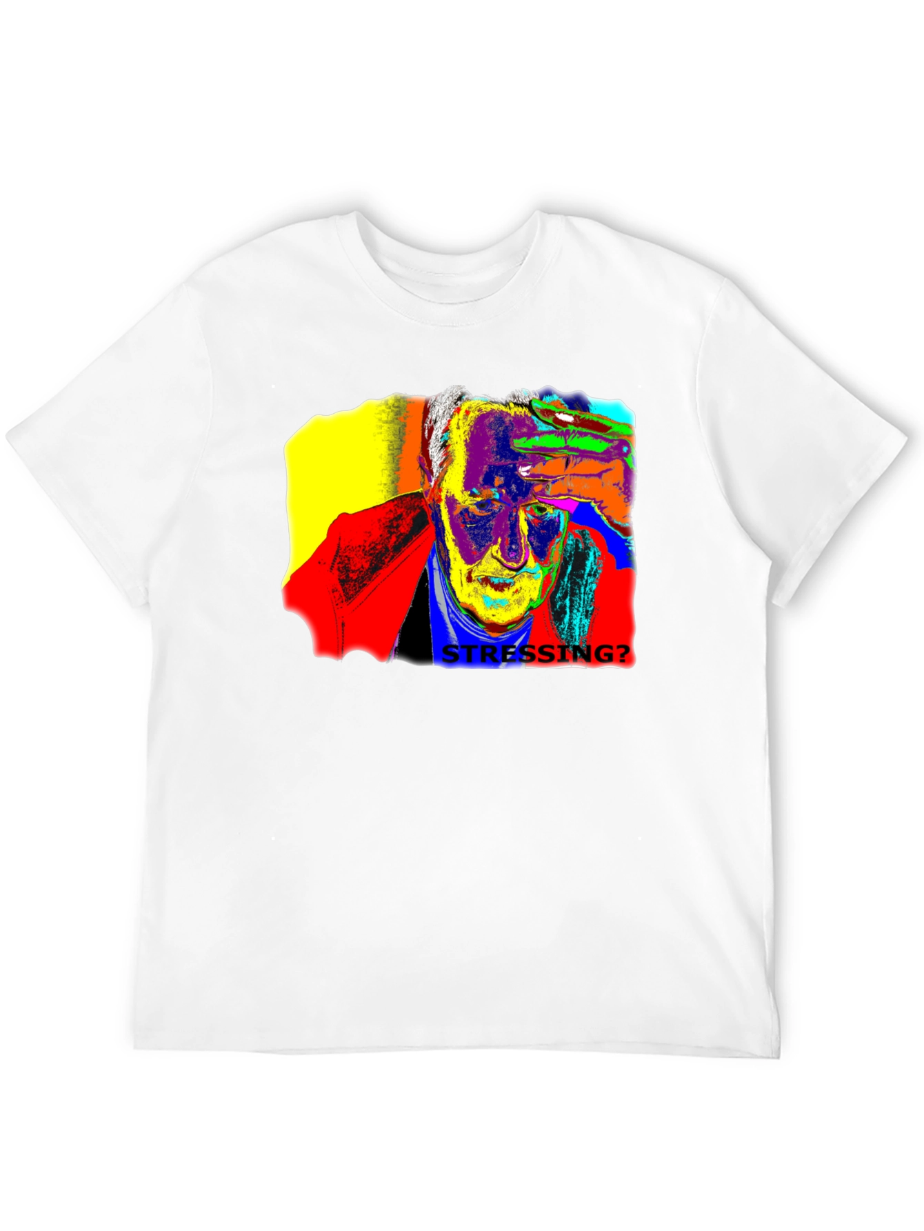 Stressing? Graphic Print Black T-Shirt