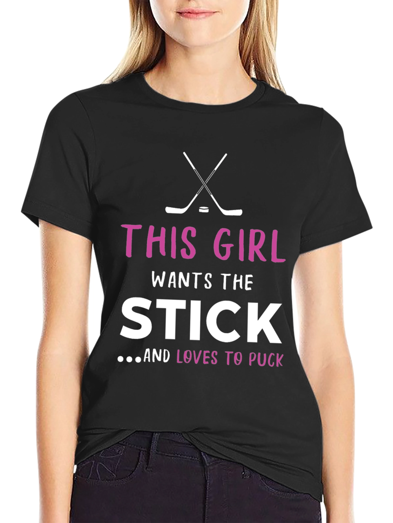 This Girl Wants the Stick Hockey T-Shirt