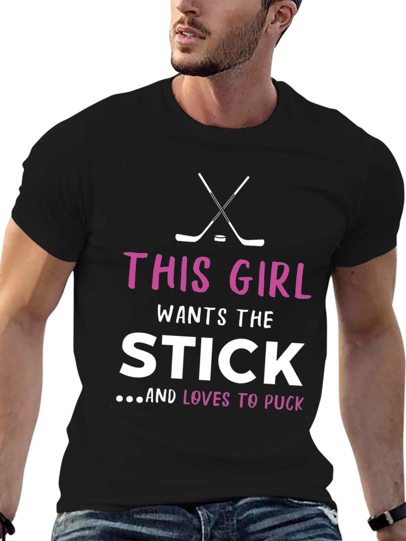 This Girl Wants the Stick Hockey T-Shirt